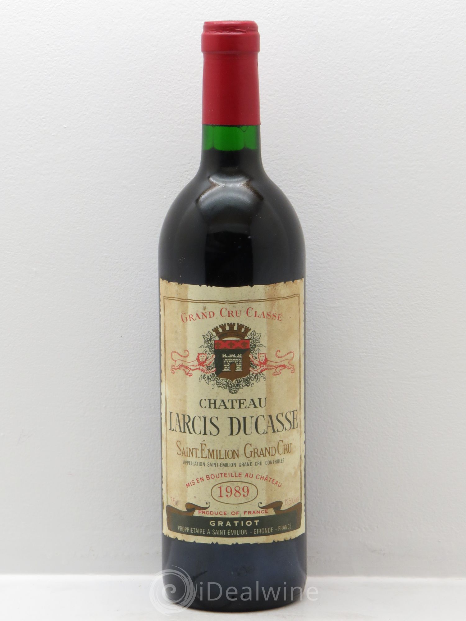 Château Larcis Ducasse 1er Grand Cru Classé B 1989 - Lot de 1 bouteille - 0