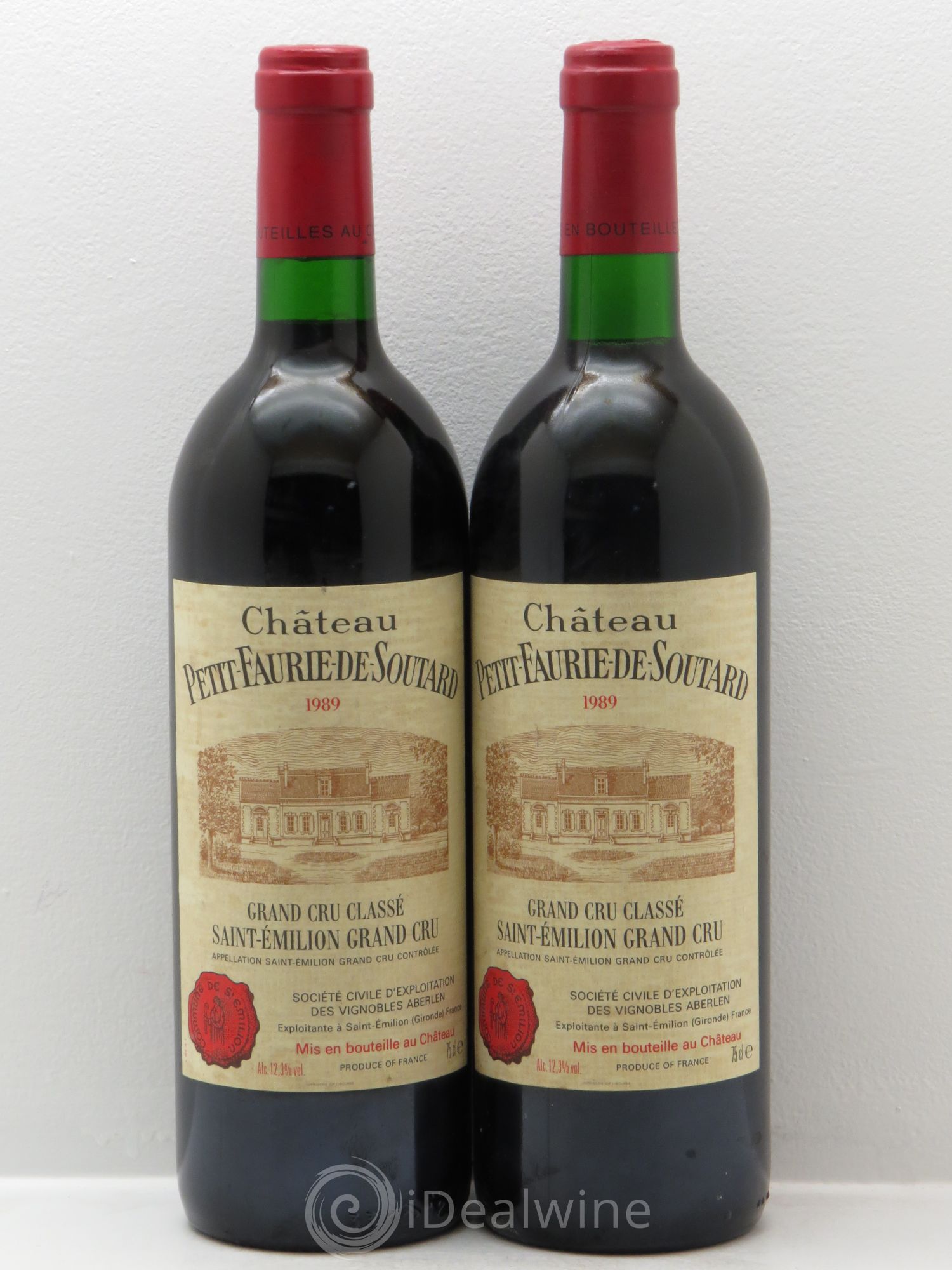 Château Petit Faurie de Soutard Grand Cru Classé 1989 - Lot de 2 bouteilles - 0