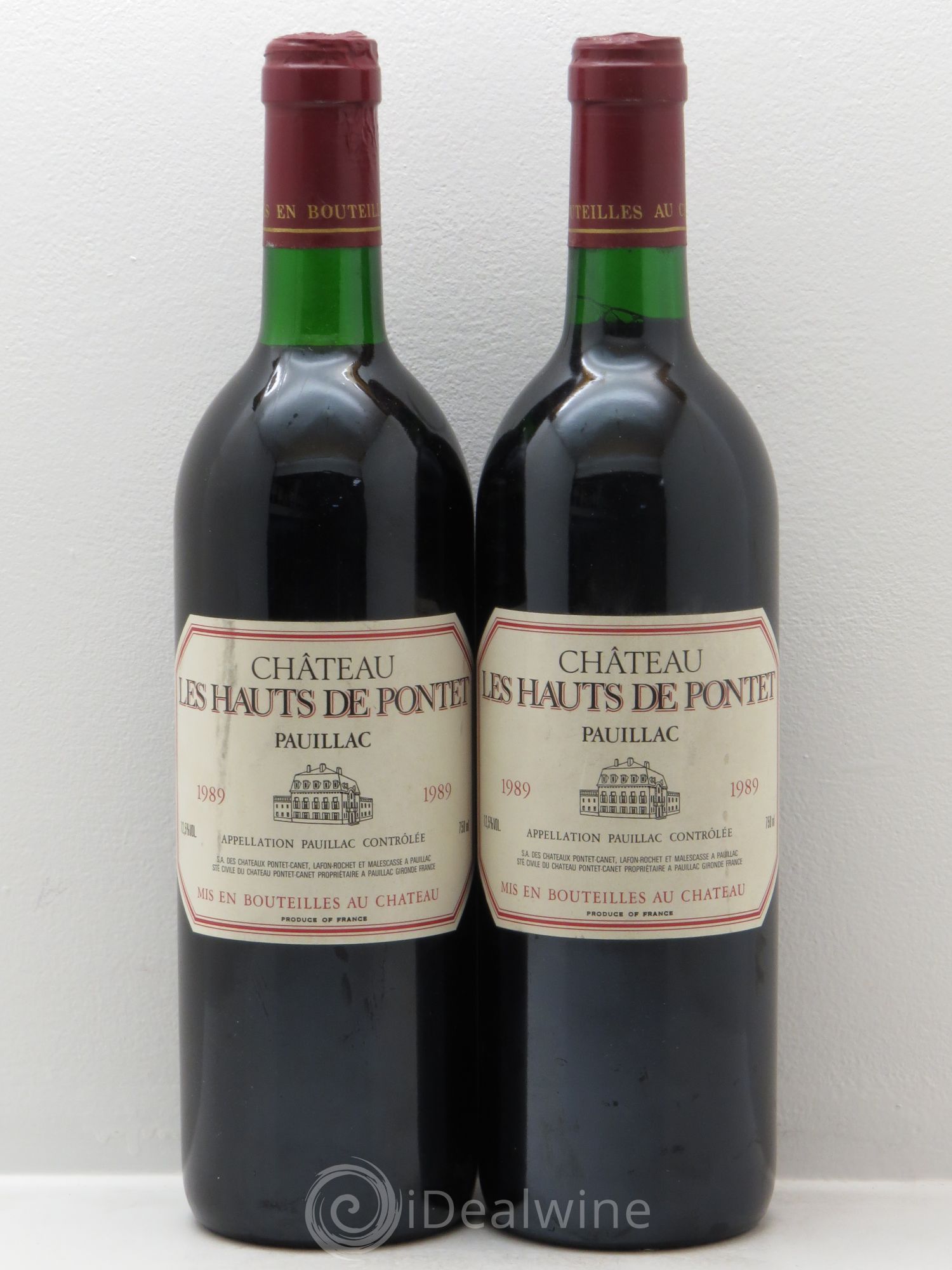 Les Hauts de Pontet-Canet Second Vin 1989 - Lot de 2 bouteilles - 0