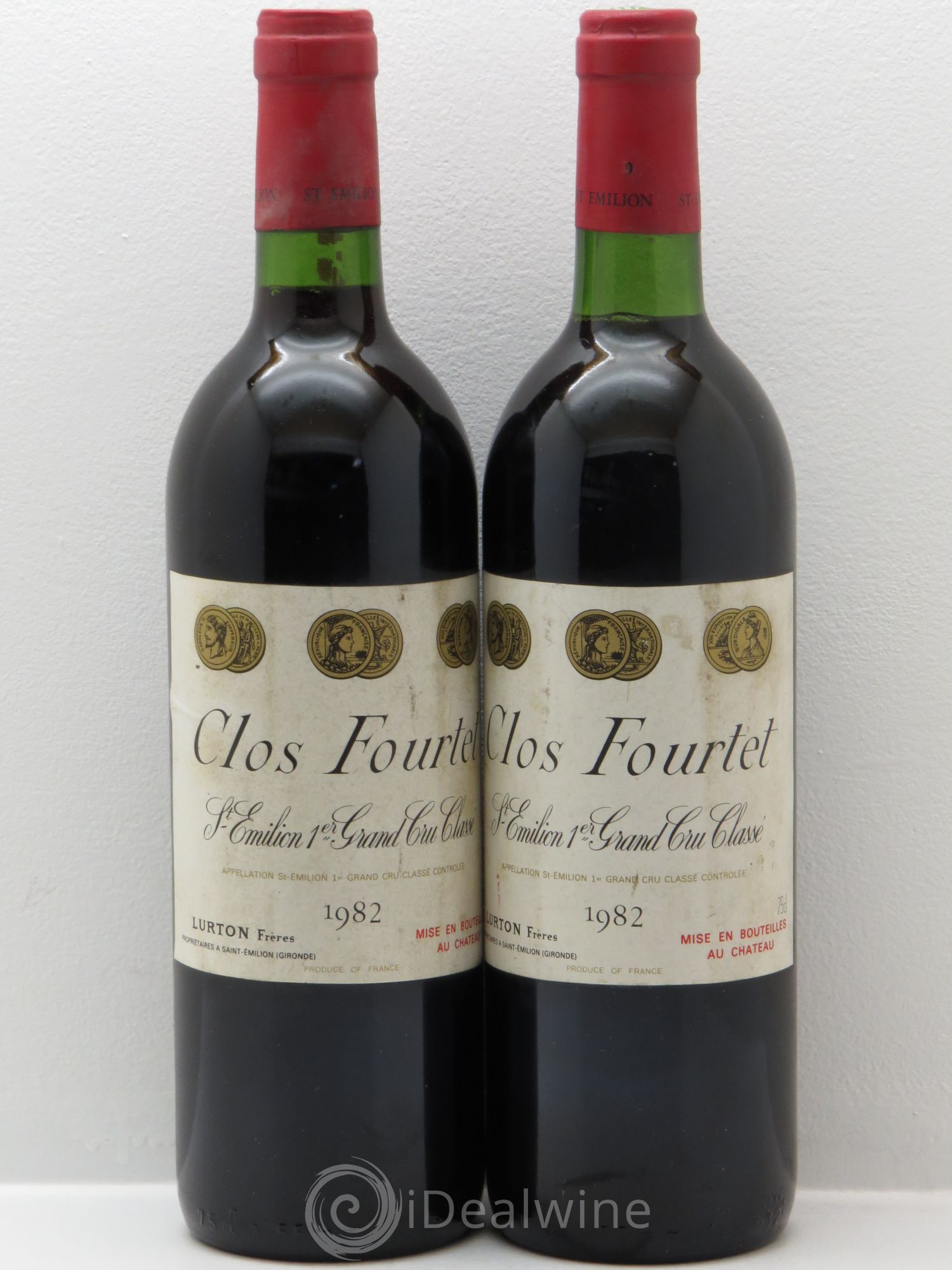 Clos Fourtet 1er Grand Cru Classé B 1982 - Lot de 2 bouteilles - 0