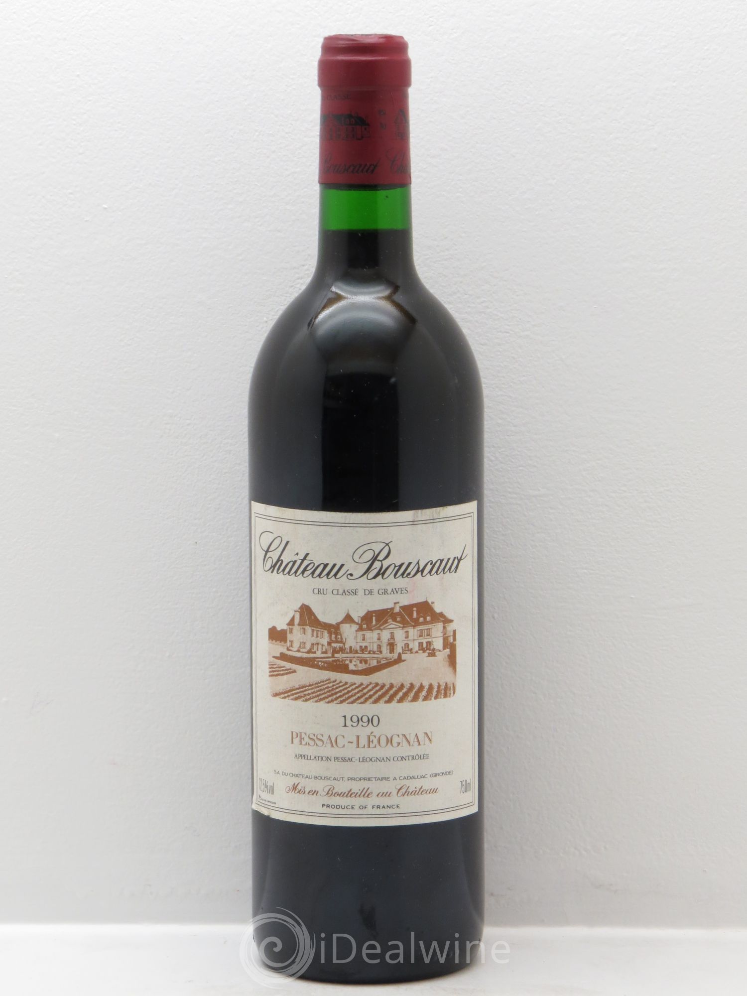Château Bouscaut Cru Classé de Graves 1990 - Lot de 1 bouteille - 0