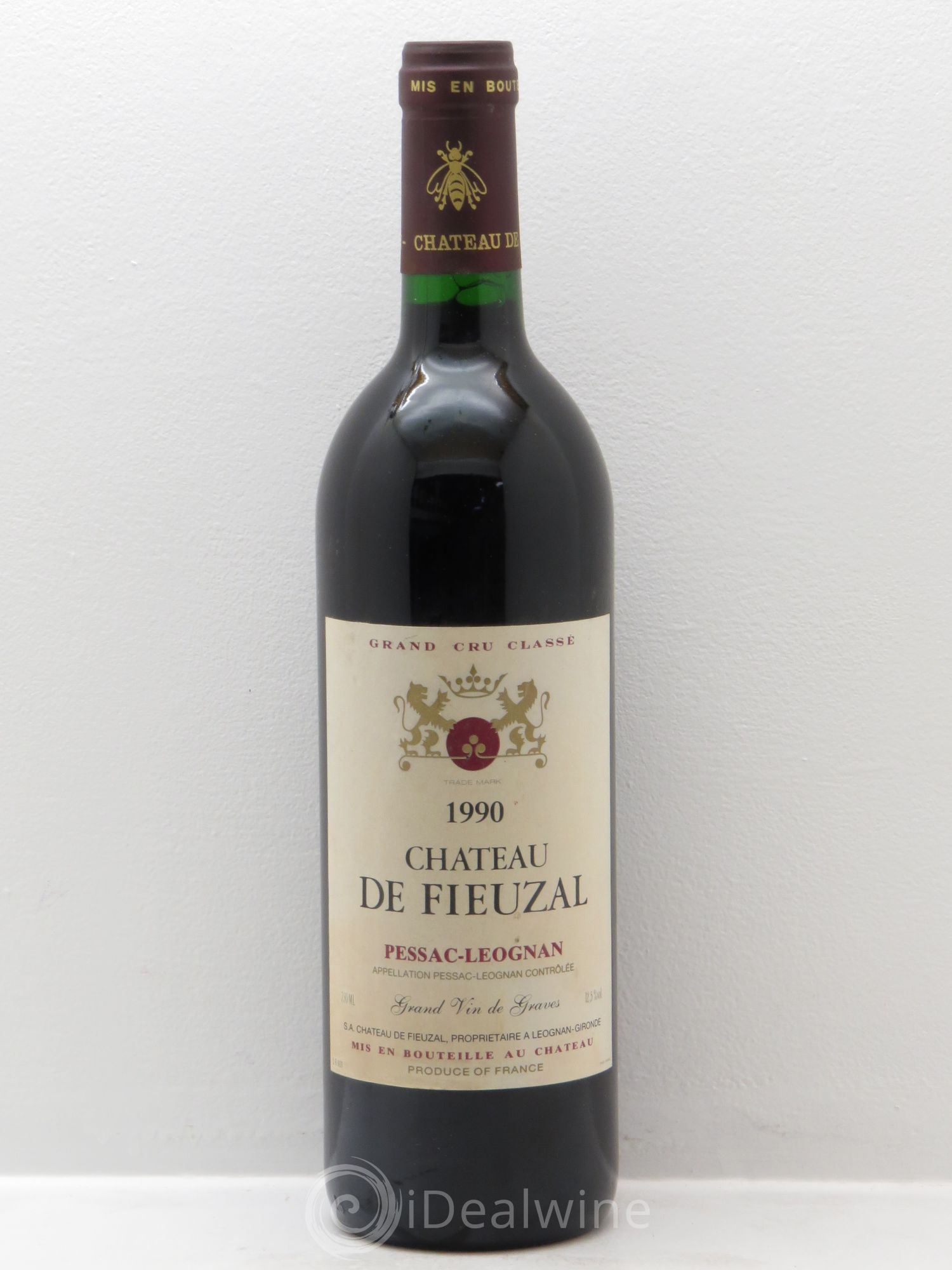 Château de Fieuzal Cru Classé de Graves 1990 - Lot de 1 bouteille - 0