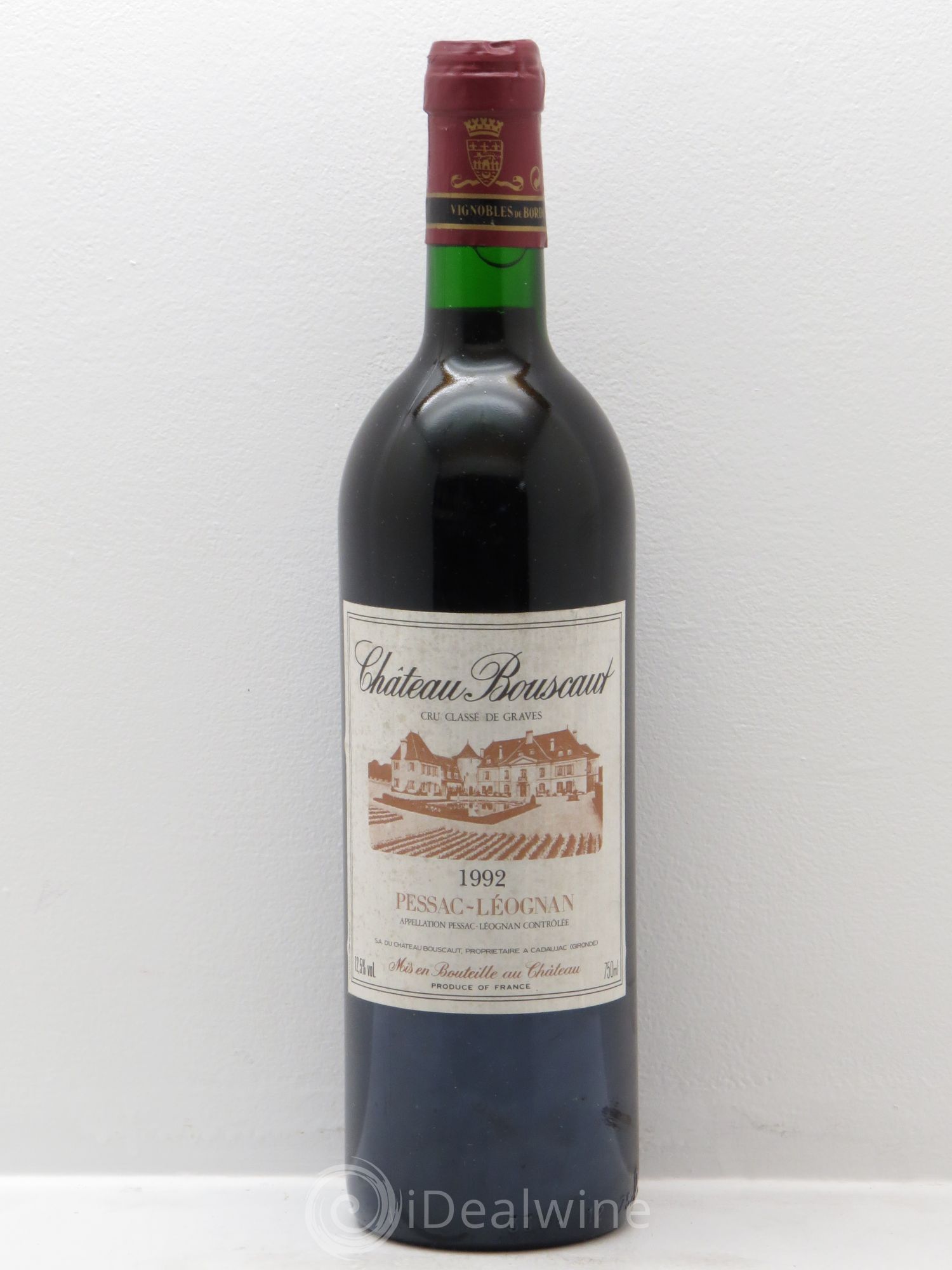 Château Bouscaut Cru Classé de Graves 1992 - Lot de 1 bouteille - 0