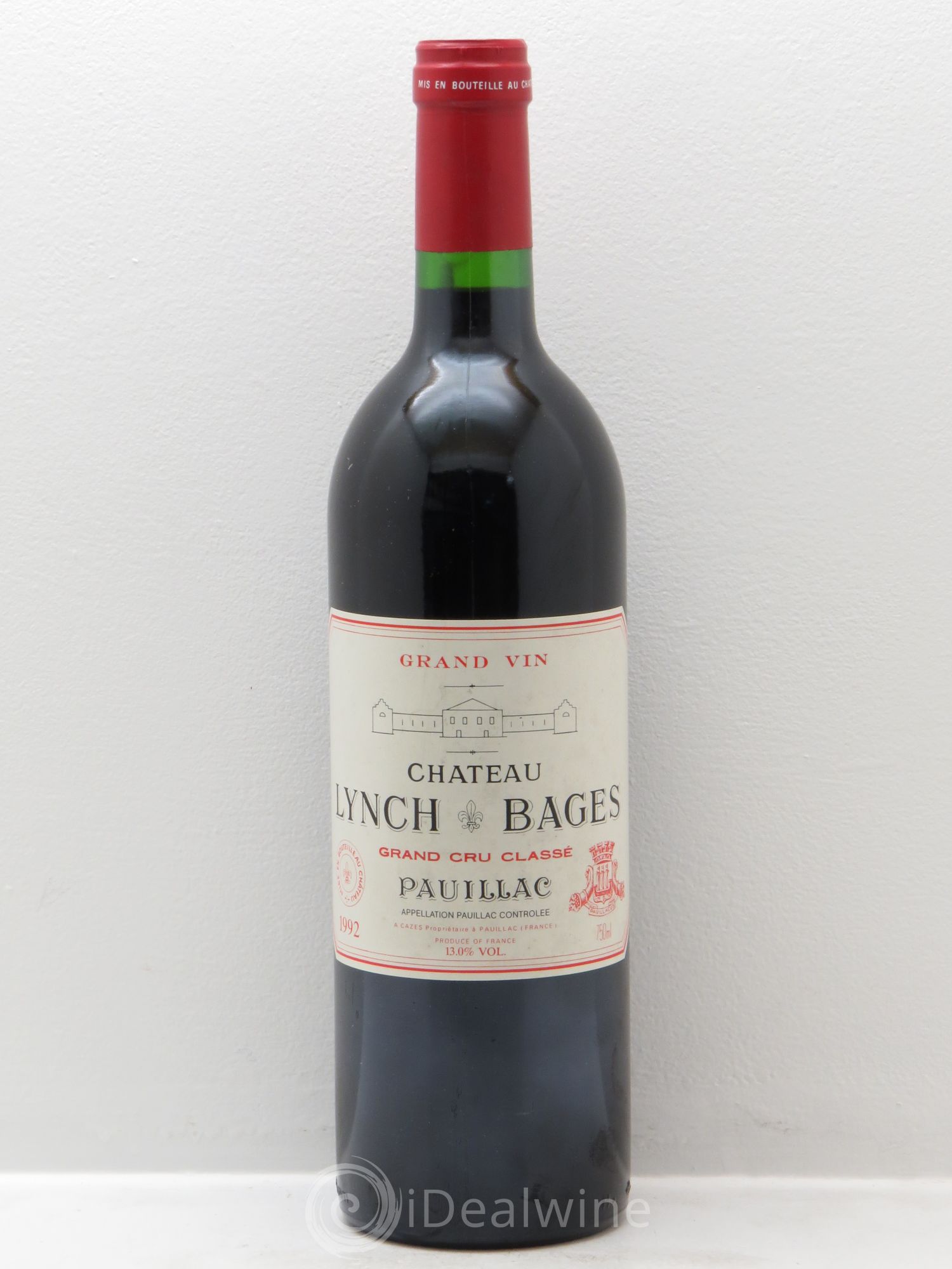 Château Lynch Bages 5ème Grand Cru Classé 1992 - Lot de 1 bouteille - 0