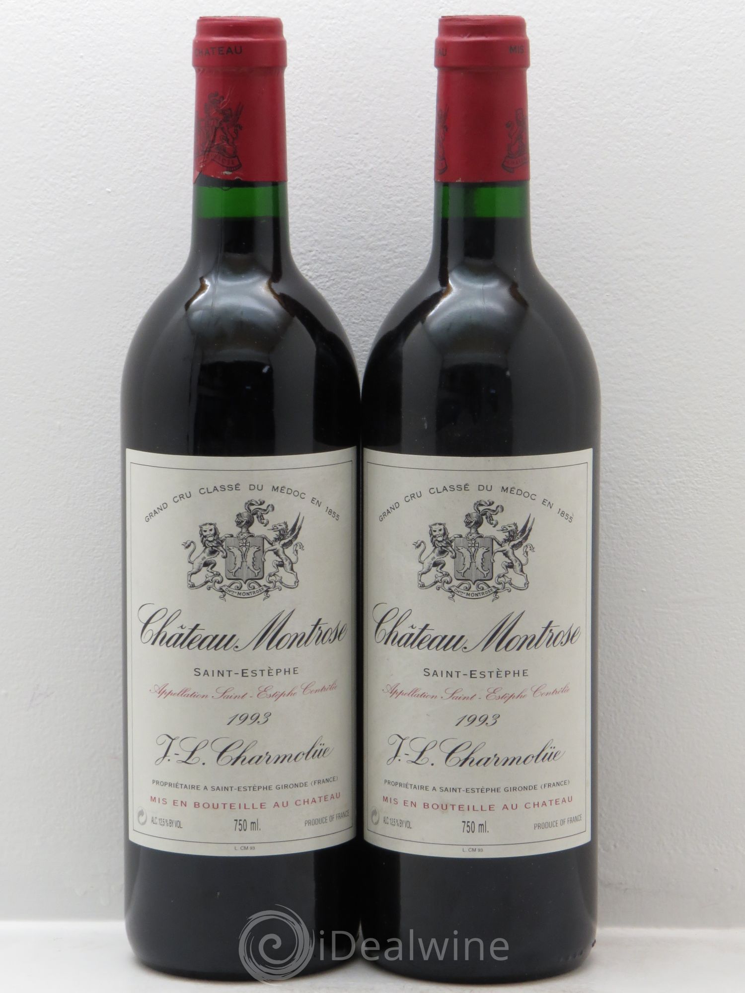 Château Montrose 2ème Grand Cru Classé 1993 - Lot de 2 bouteilles - 0