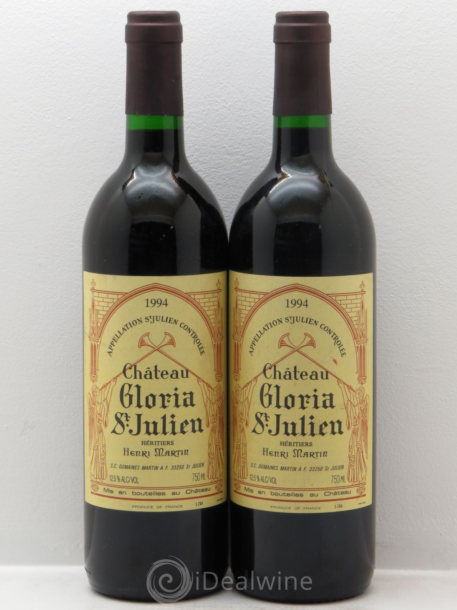 Château Gloria 1994 - Lot de 2 bouteilles - 0