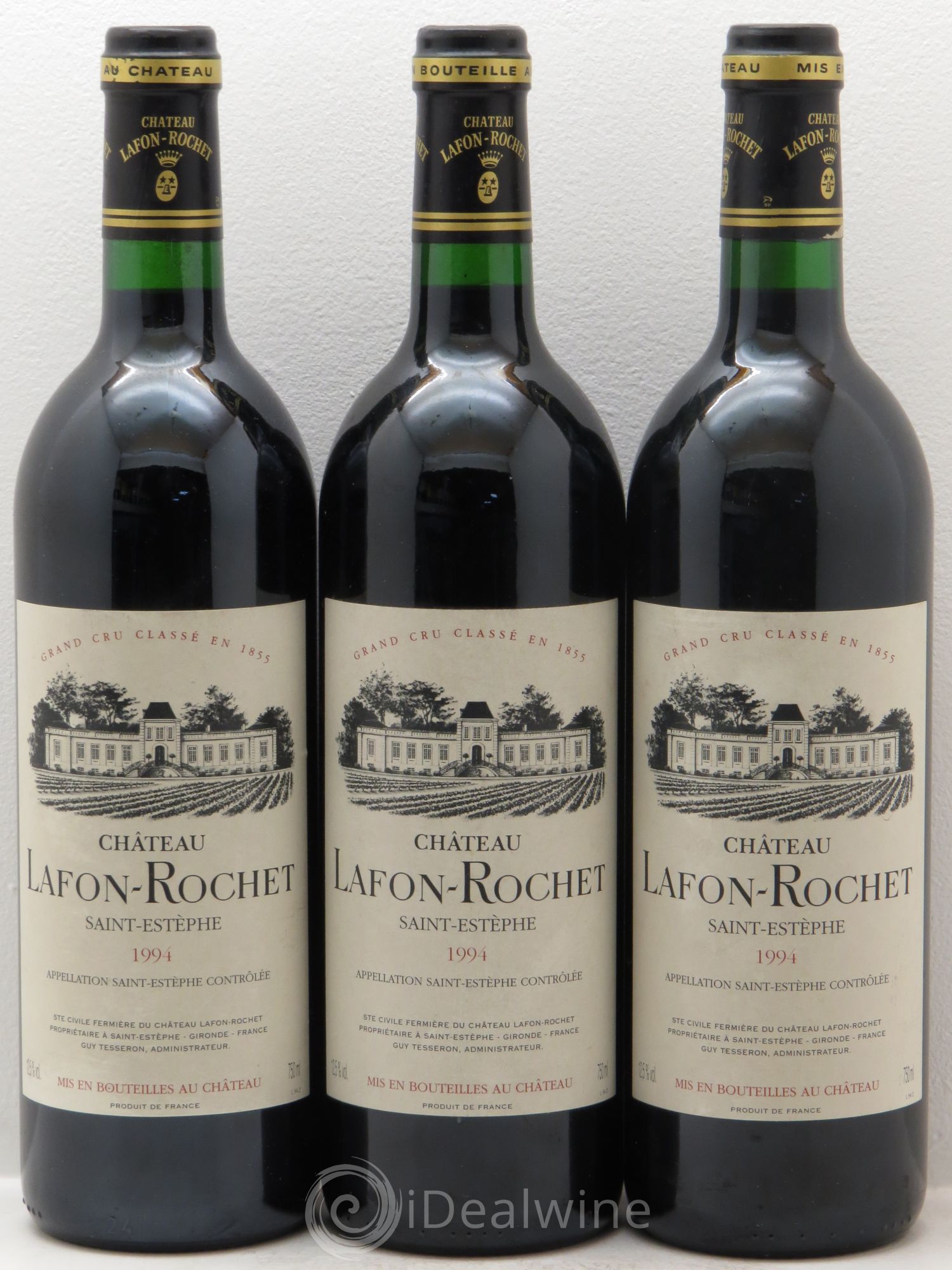 Château Lafon Rochet 4ème Grand Cru Classé 1994 - Lot de 3 bouteilles - 0