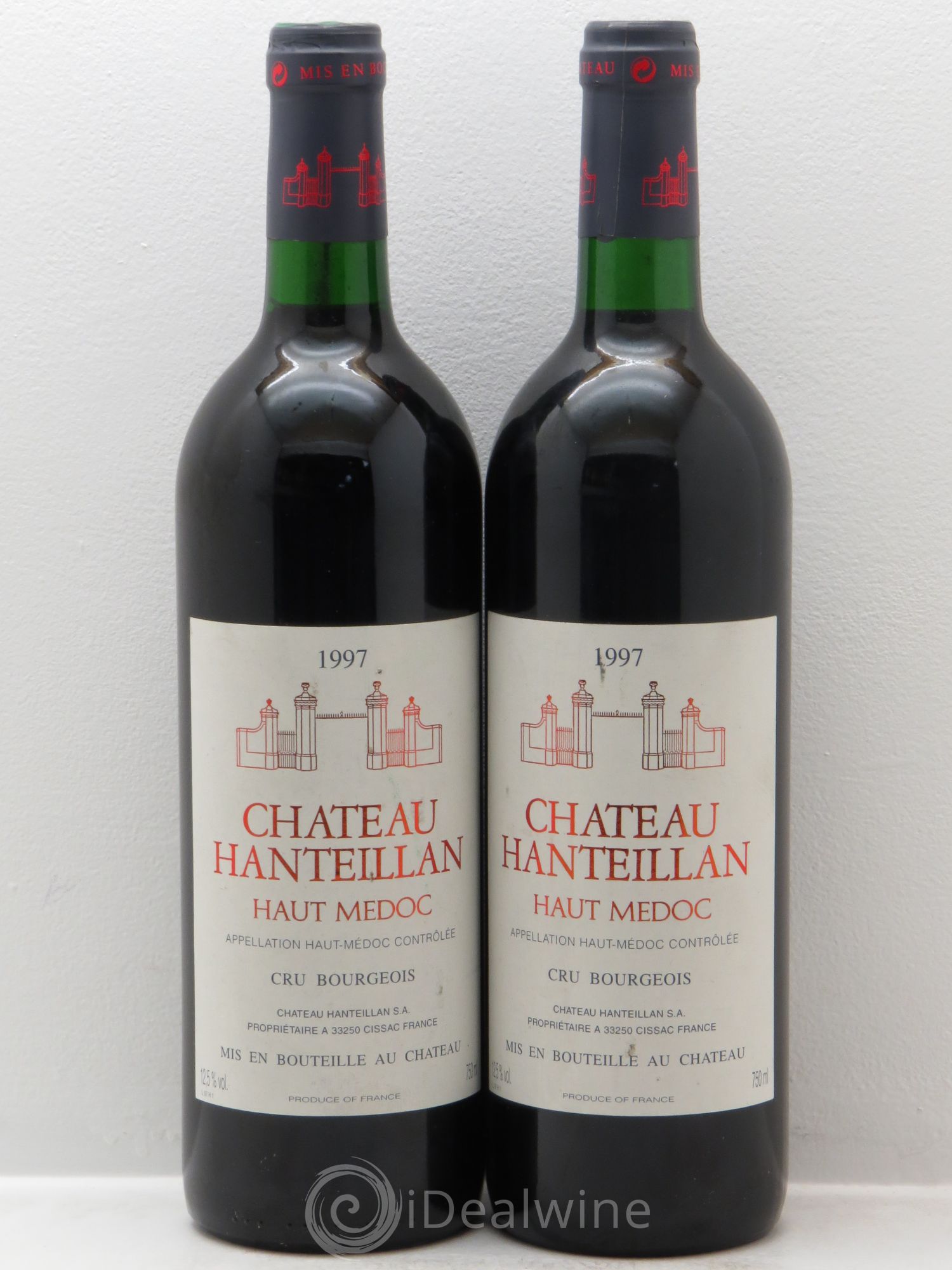 Château Hanteillan Cru Bourgeois 1997 - Lot de 2 bouteilles - 0