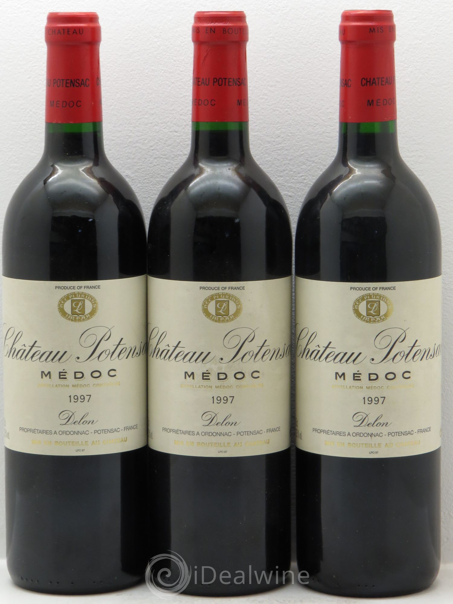 Château Potensac 1997 - Lot de 3 bouteilles - 0