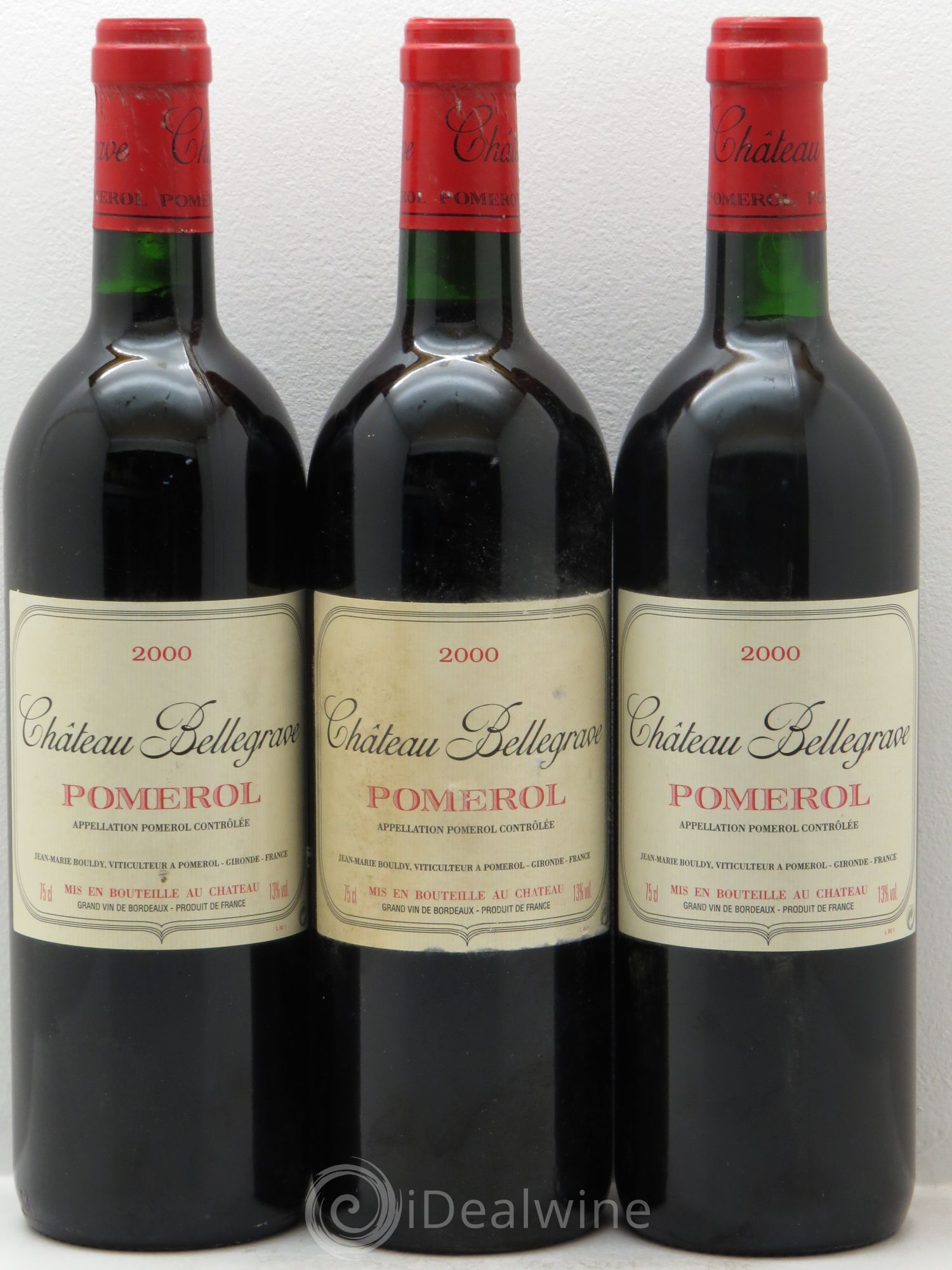 Château Bellegrave 2000 - Lot de 3 bouteilles - 0