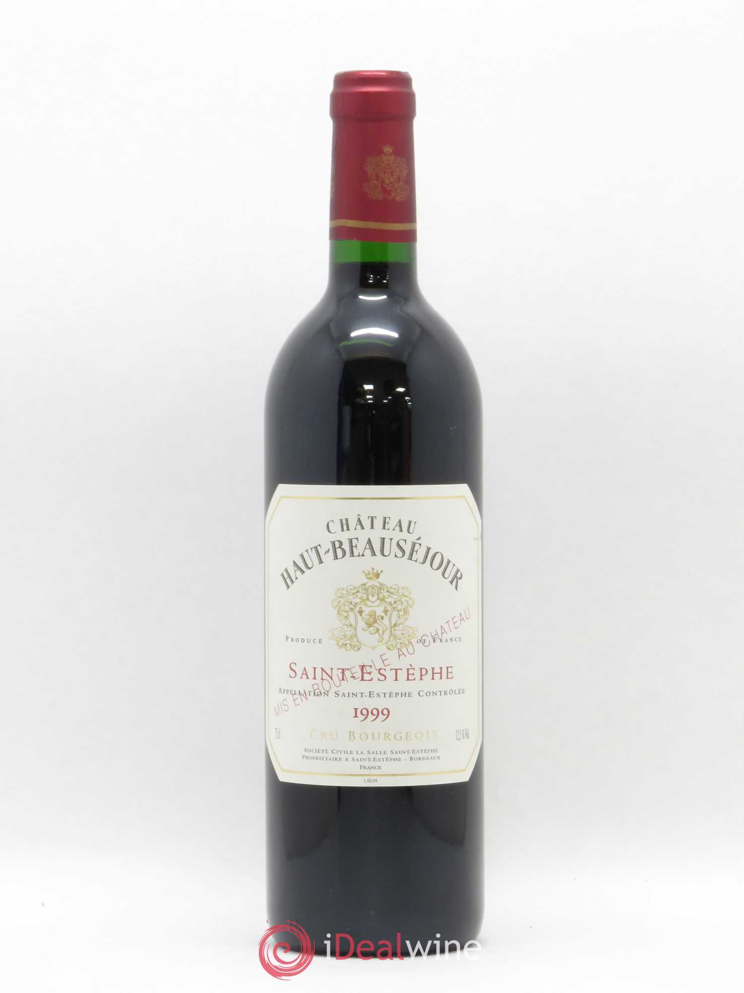 Château Haut Beauséjour Cru Bourgeois 1999 - Lot de 1 bouteille - 0