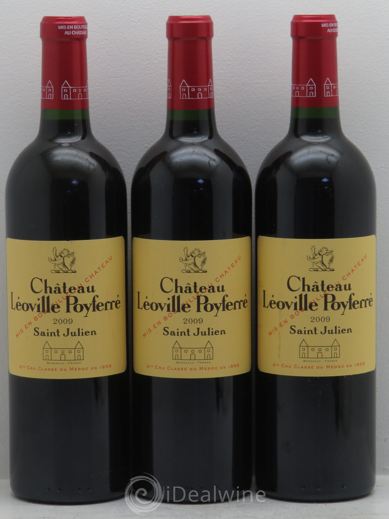 Château Léoville Poyferré 2ème Grand Cru Classé 2009 - Lot de 3 bouteilles - 0