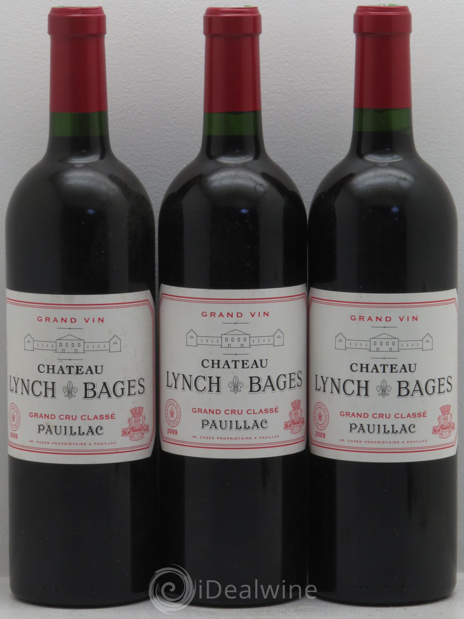 Château Lynch Bages 5ème Grand Cru Classé 2009 - Lot de 3 bouteilles - 0