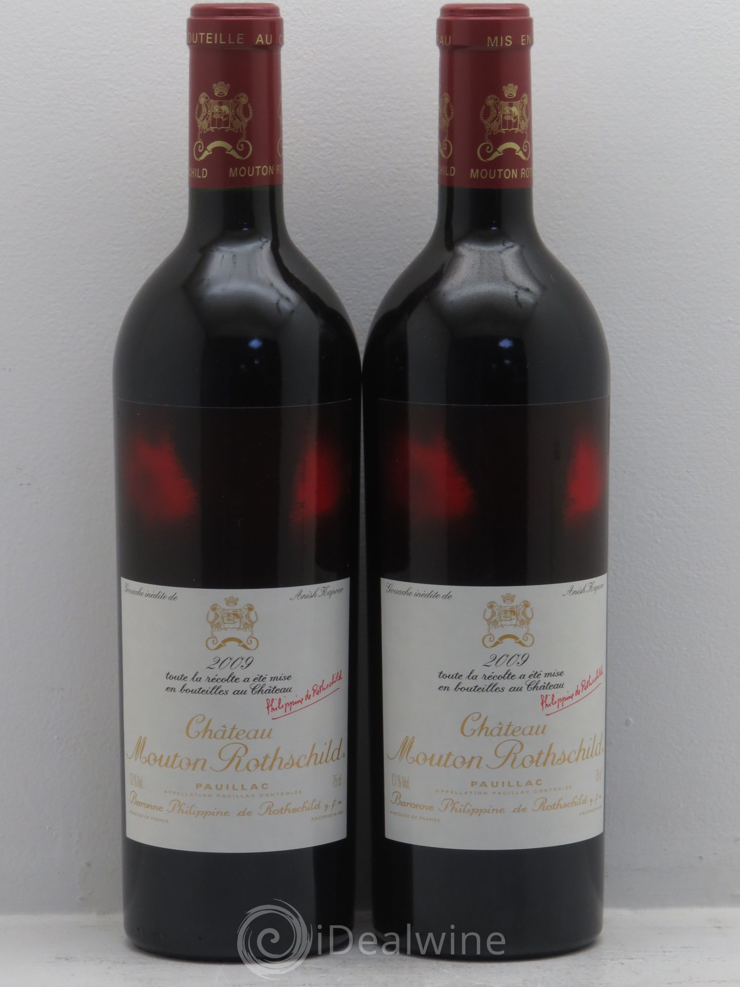 Château Mouton Rothschild 1er Grand Cru Classé 2009 - Lot de 2 bouteilles - 0