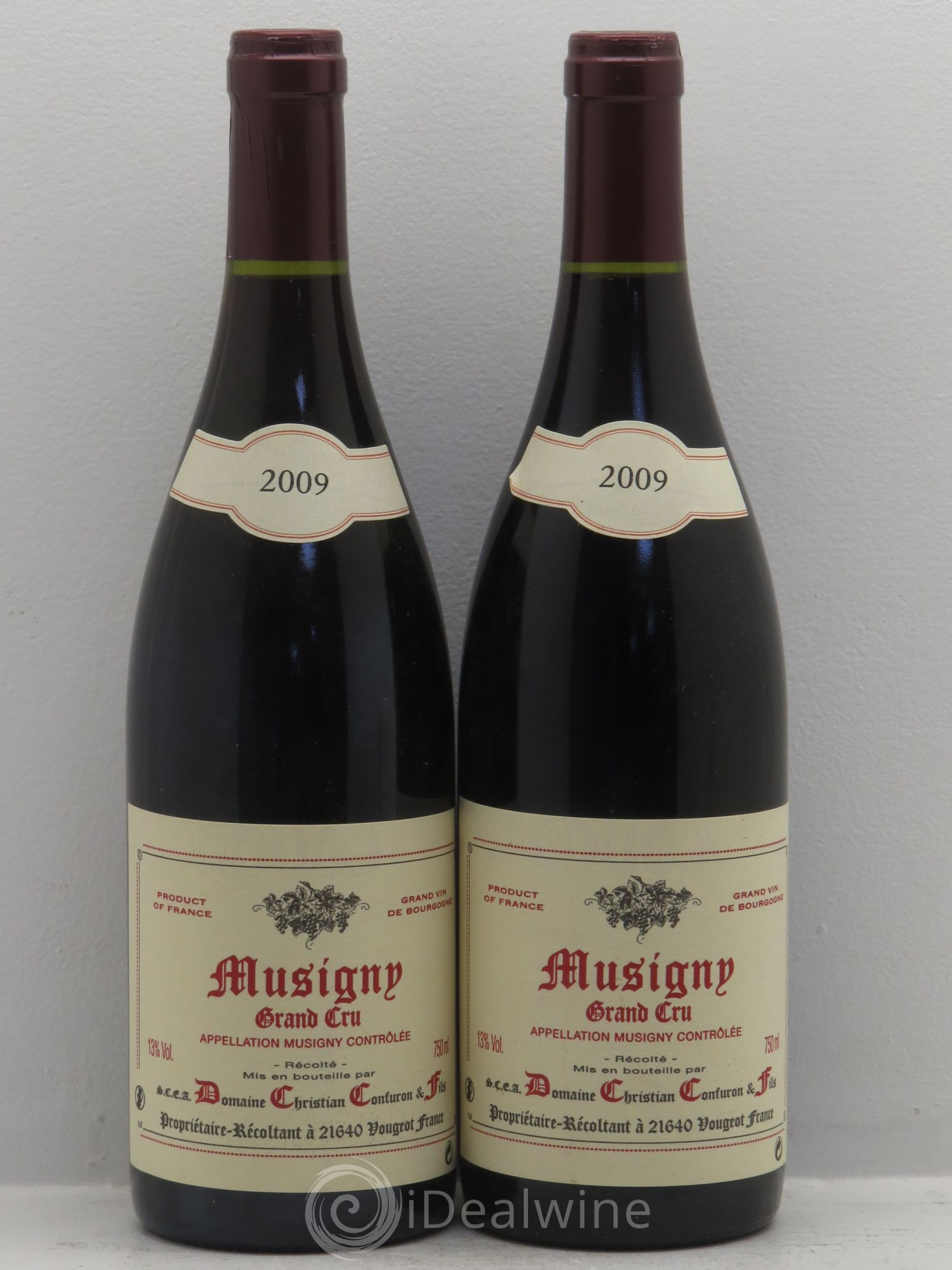 Musigny Grand Cru Christian Confuron 2009 - Lot de 2 bouteilles - 0