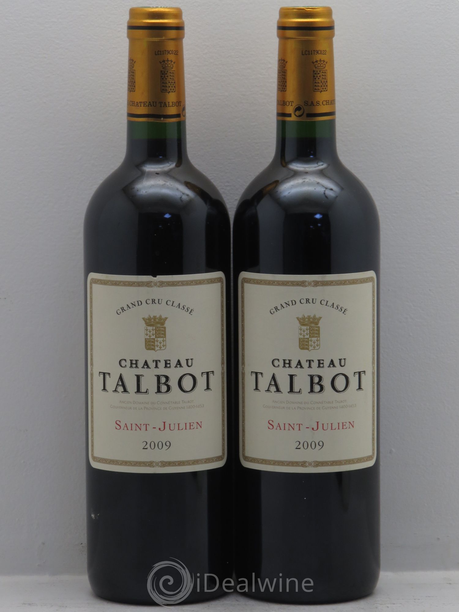 Château Talbot 4ème Grand Cru Classé 2009 - Lot de 2 bouteilles - 0