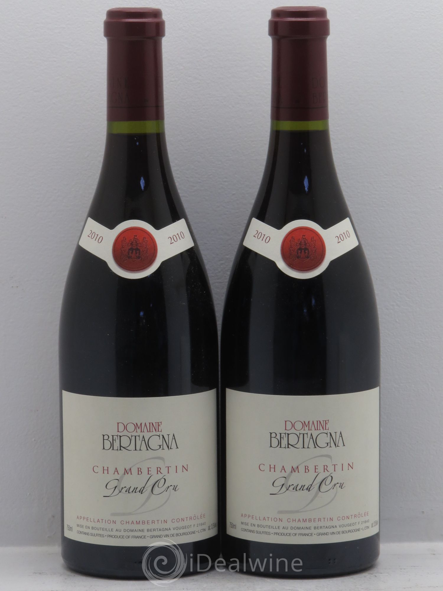 Chambertin Grand Cru Bertagna 2010 - Lot de 2 bouteilles - 0