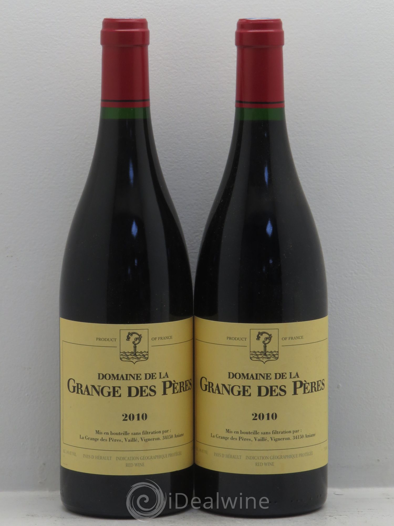 Pays d'Hérault Grange des Pères Laurent Vaillé 2010 - Lot de 2 bouteilles - 0