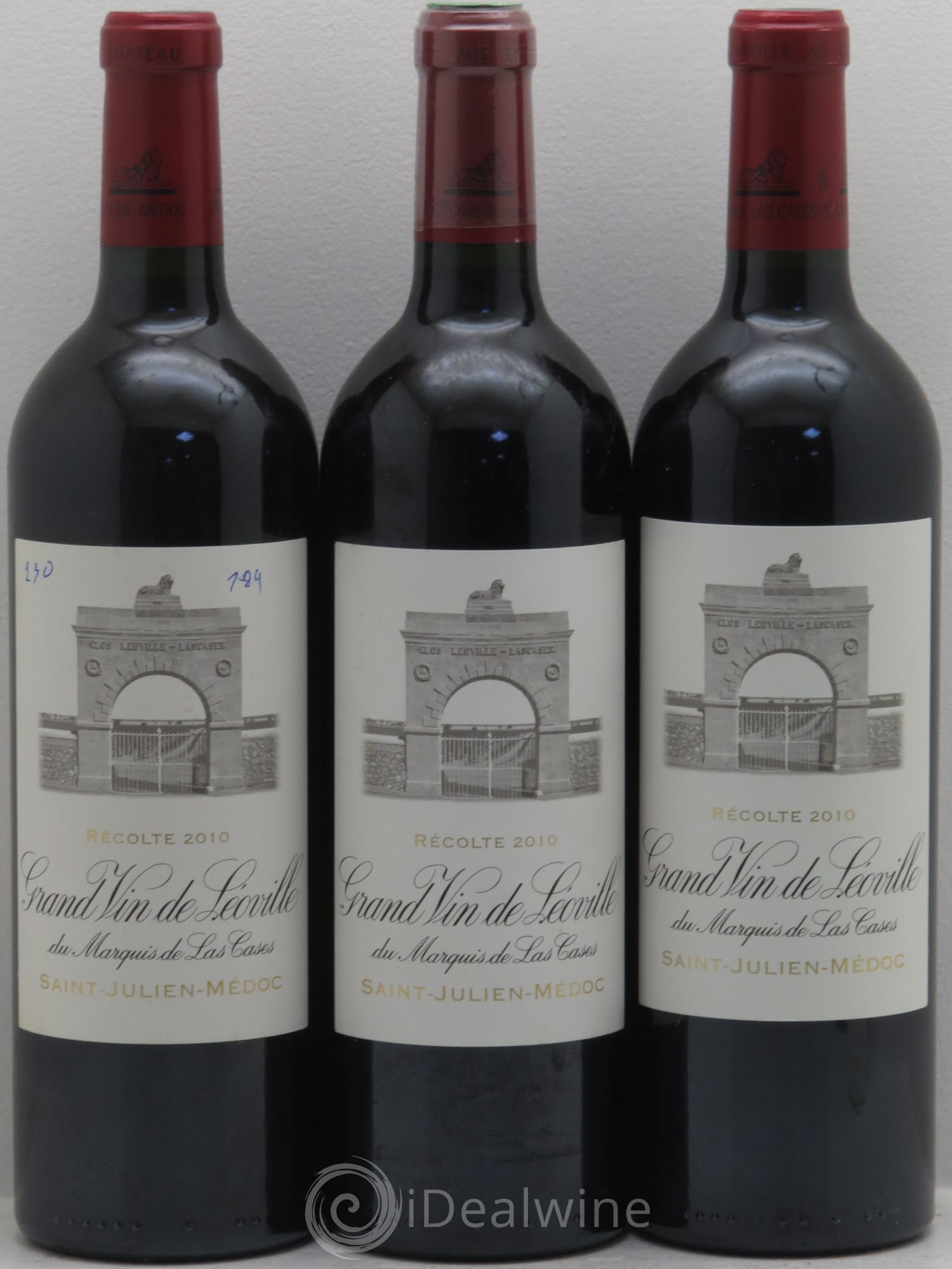 Château Léoville Las Cases 2ème Grand Cru Classé 2010 - Lot de 3 bouteilles - 0