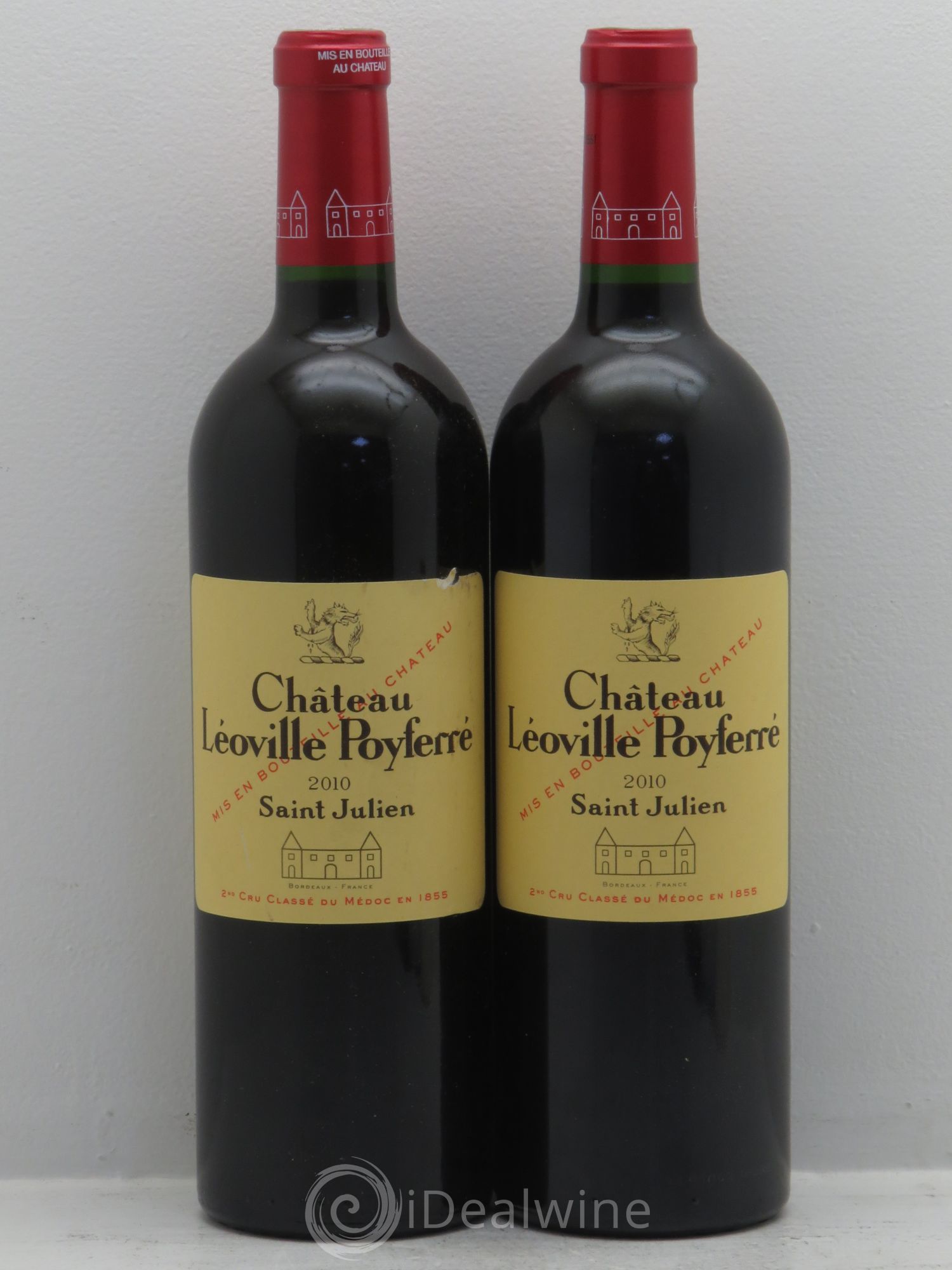 Château Léoville Poyferré 2ème Grand Cru Classé 2010 - Lot de 2 bouteilles - 0