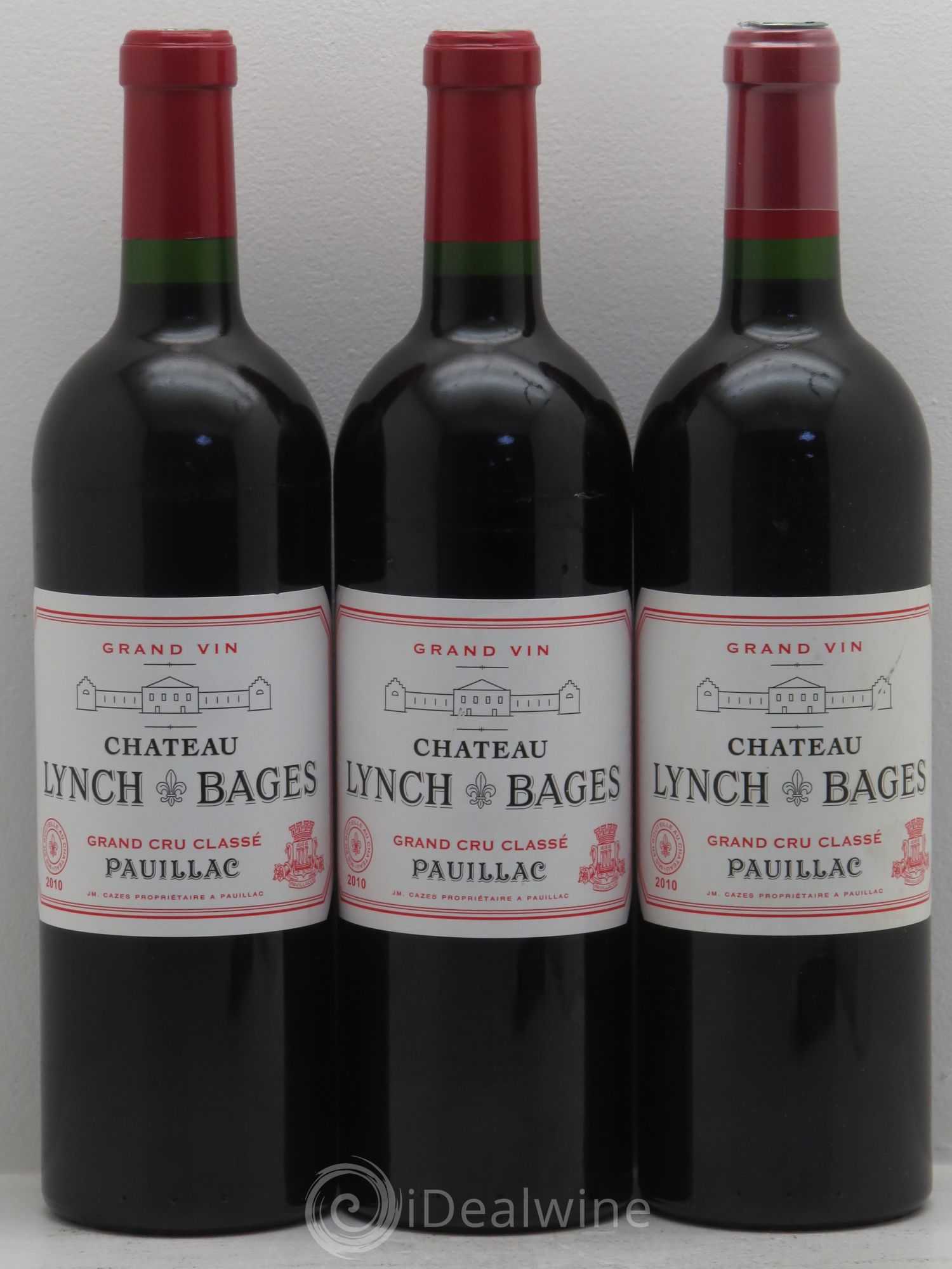 Château Lynch Bages 5ème Grand Cru Classé 2010 - Lot de 3 bouteilles - 0
