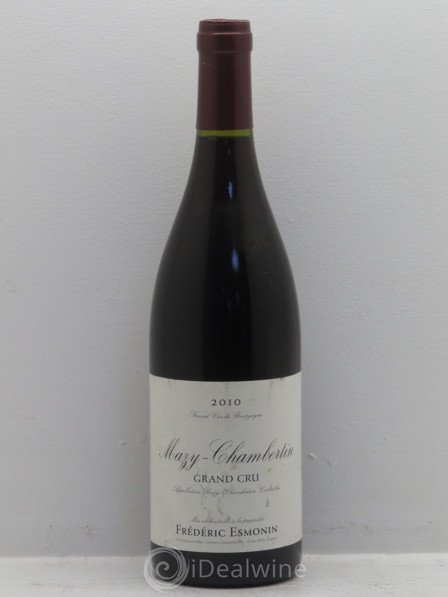Mazis-Chambertin Grand Cru Frédéric Esmonin 2010 - Lot de 1 bouteille - 0