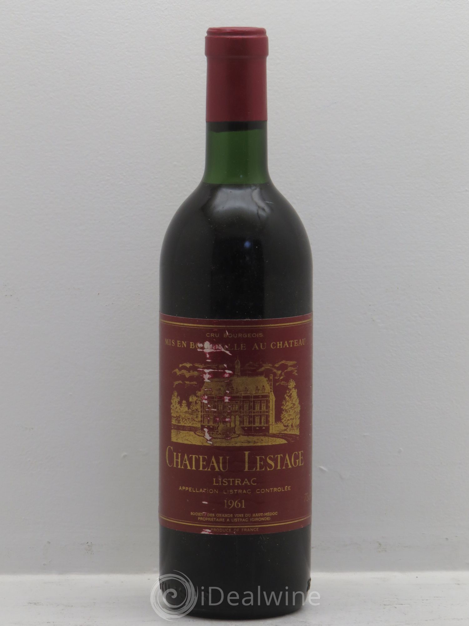 Château Lestage Cru Bourgeois 1961 - Lot de 1 bouteille - 0