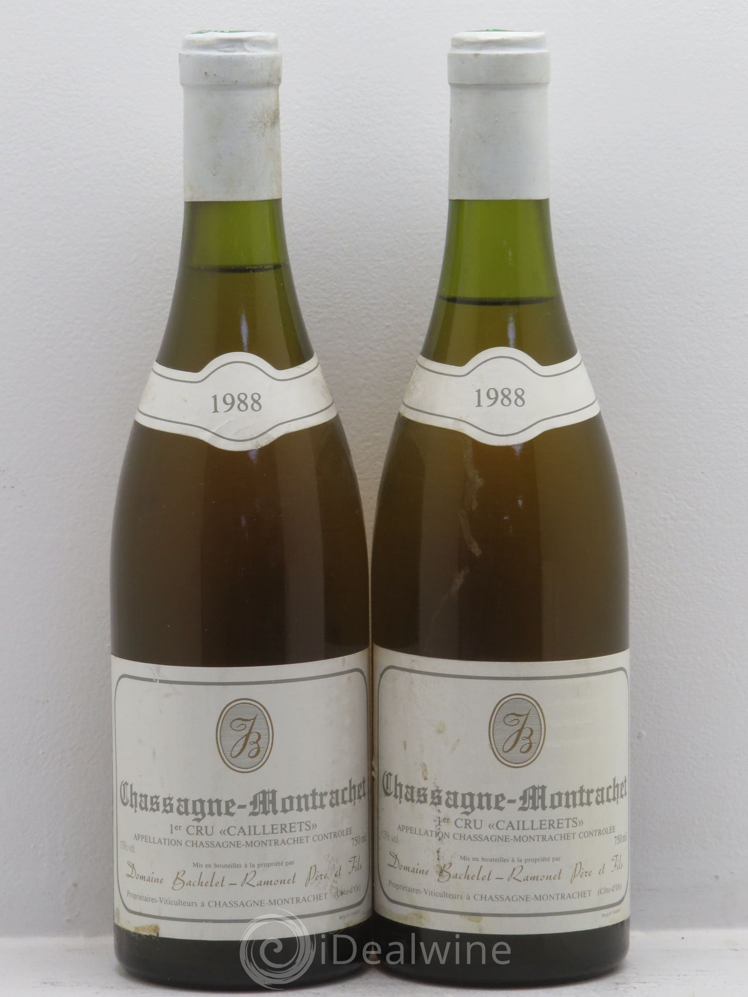Chassagne-Montrachet 1er Cru 1988 - Lot de 2 bouteilles - 0