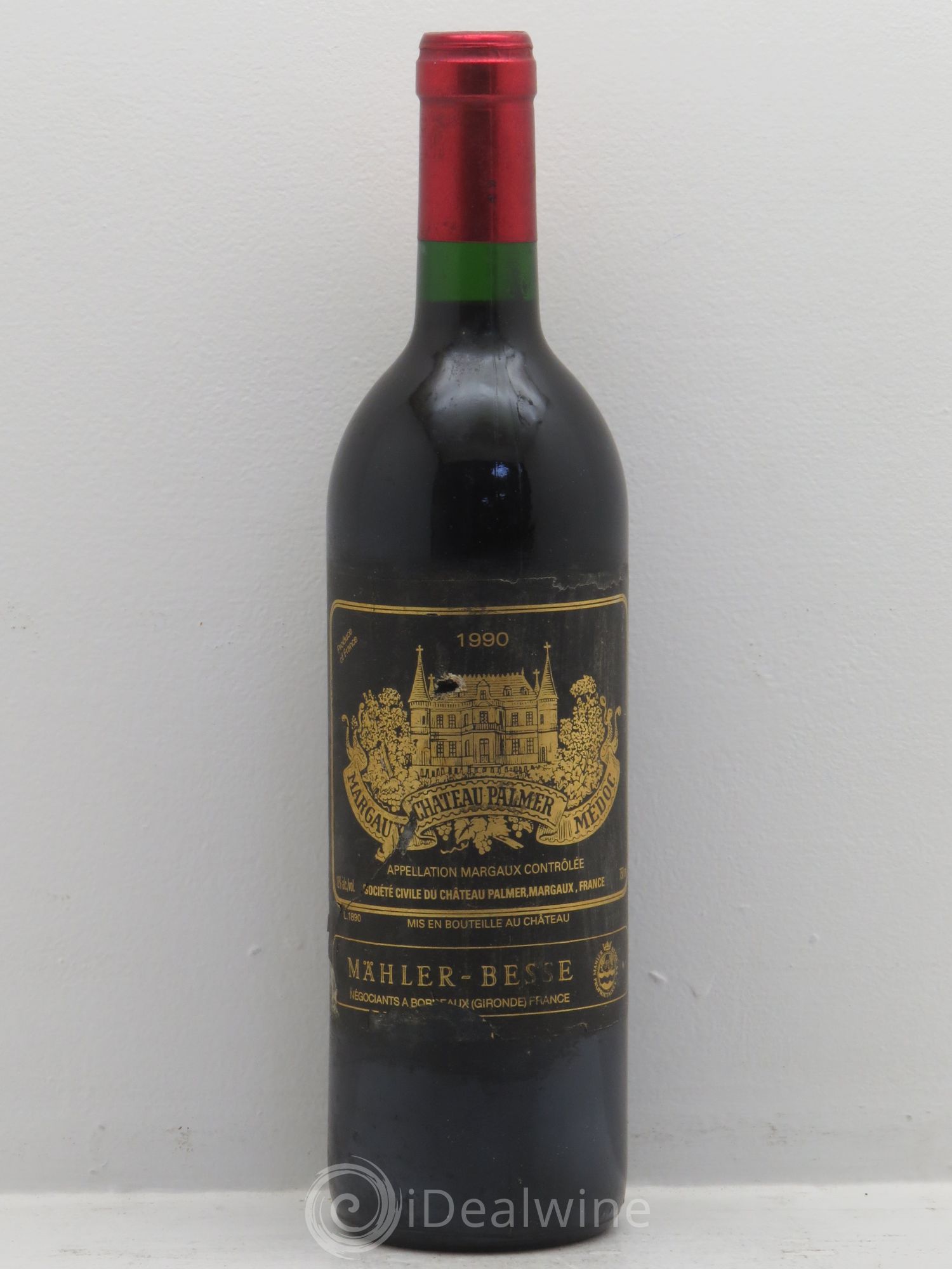 Château Palmer 3ème Grand Cru Classé 1990 - Lot de 1 bouteille - 0