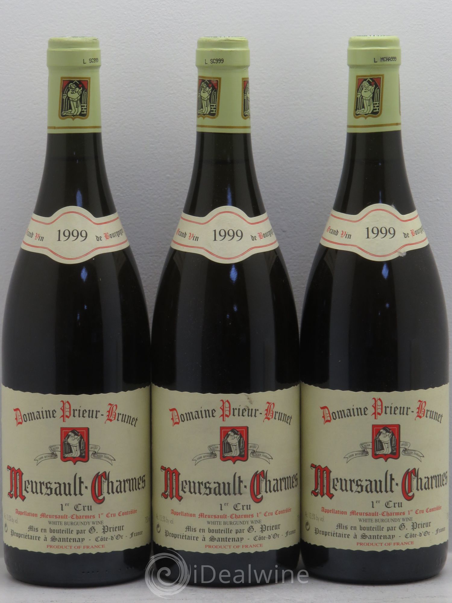 Meursault 1er Cru 1999 - Lot de 3 bouteilles - 0