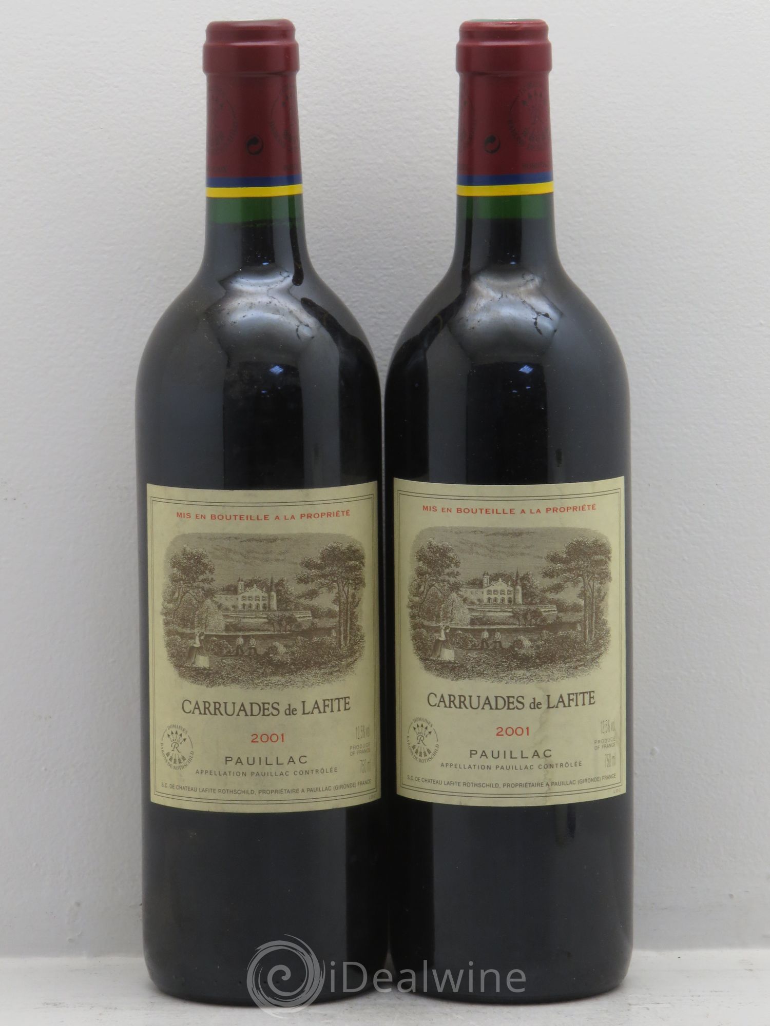 Carruades de Lafite Rothschild Second Vin 2001 - Lot de 2 bouteilles - 0