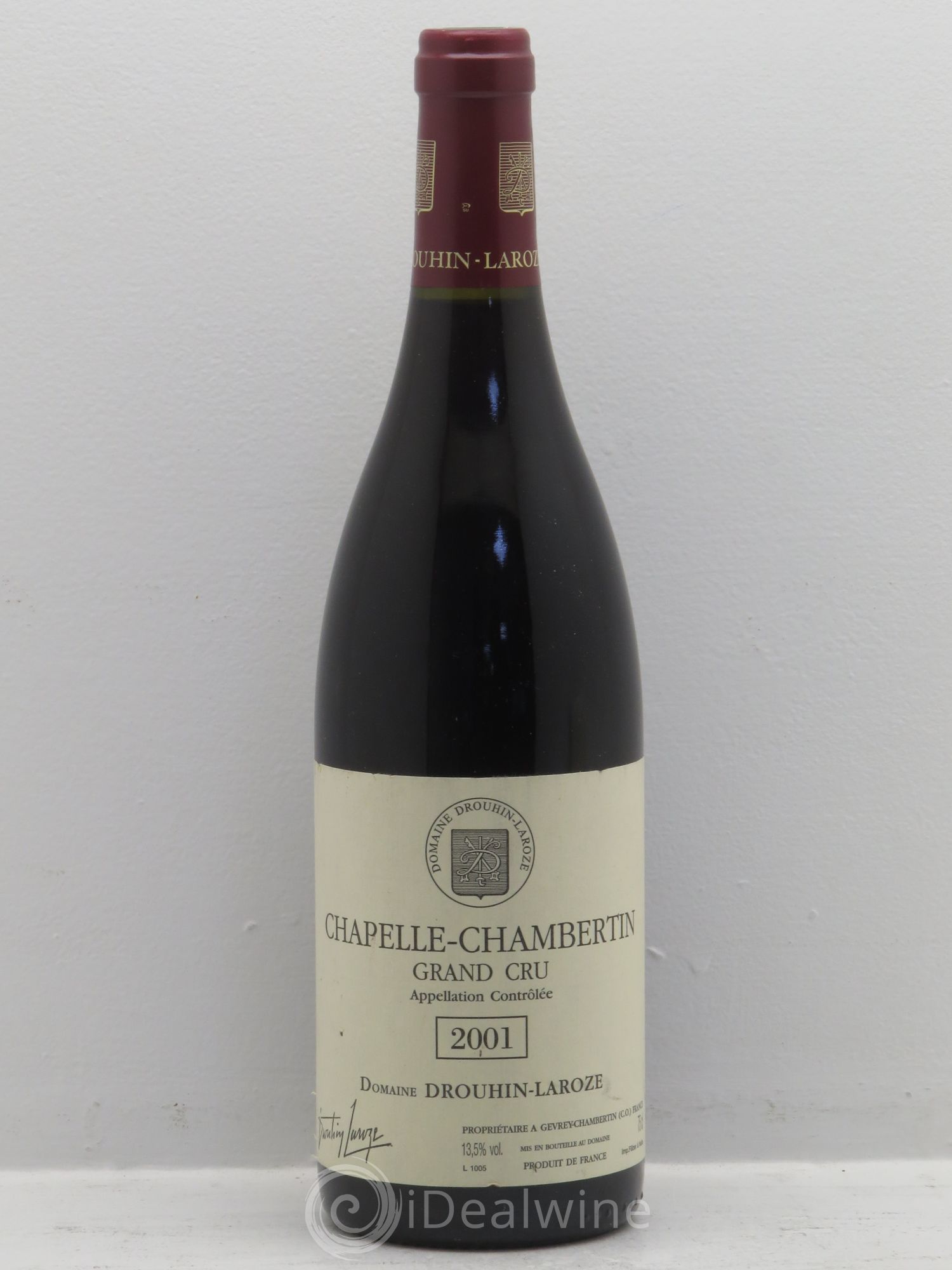 Chapelle-Chambertin Grand Cru Domaine Drouhin-Laroze 2001 - Lot de 1 bouteille - 0