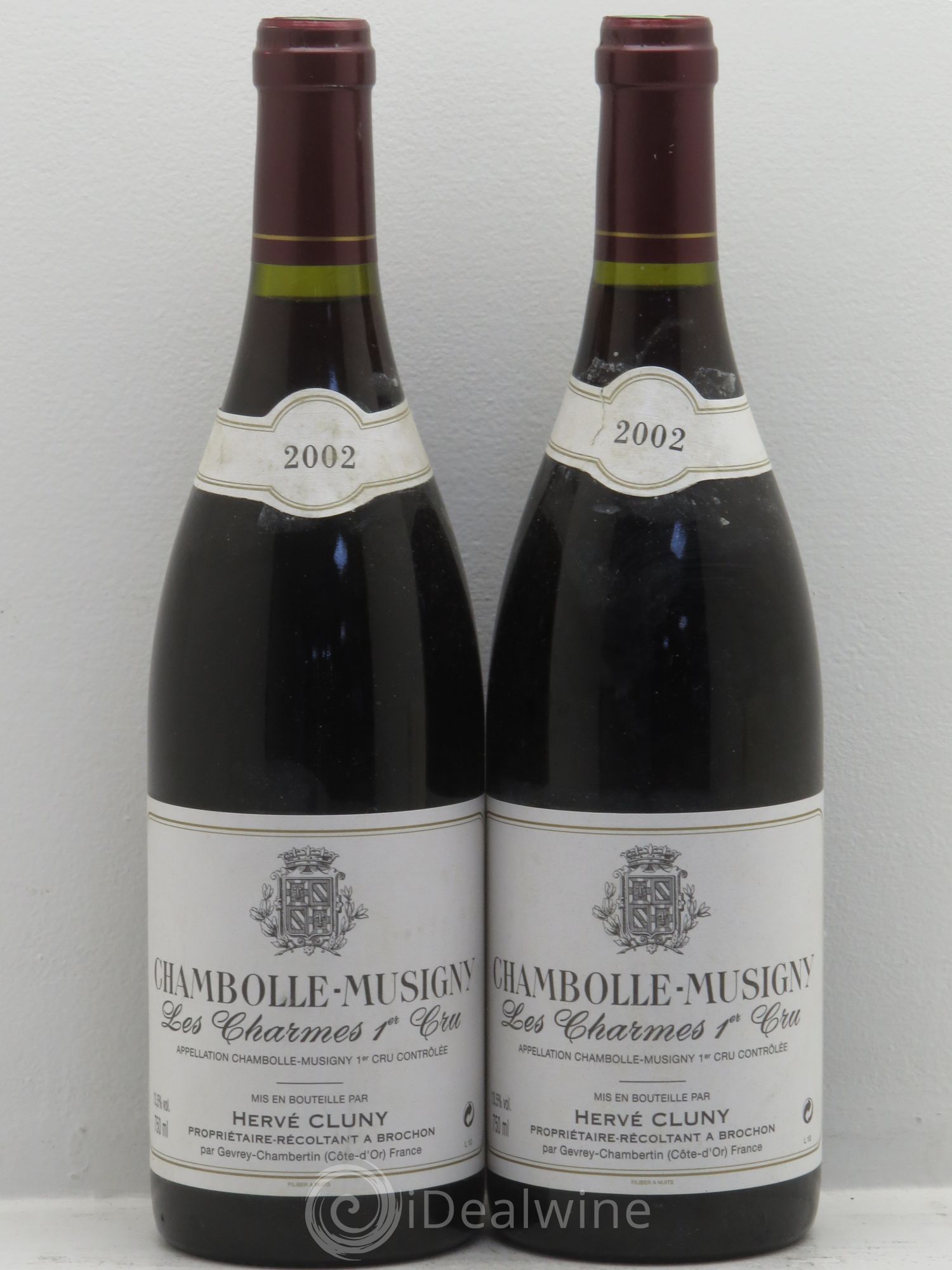 Chambolle-Musigny 1er Cru Hervé Cluny 2002 - Lot de 2 bouteilles - 0