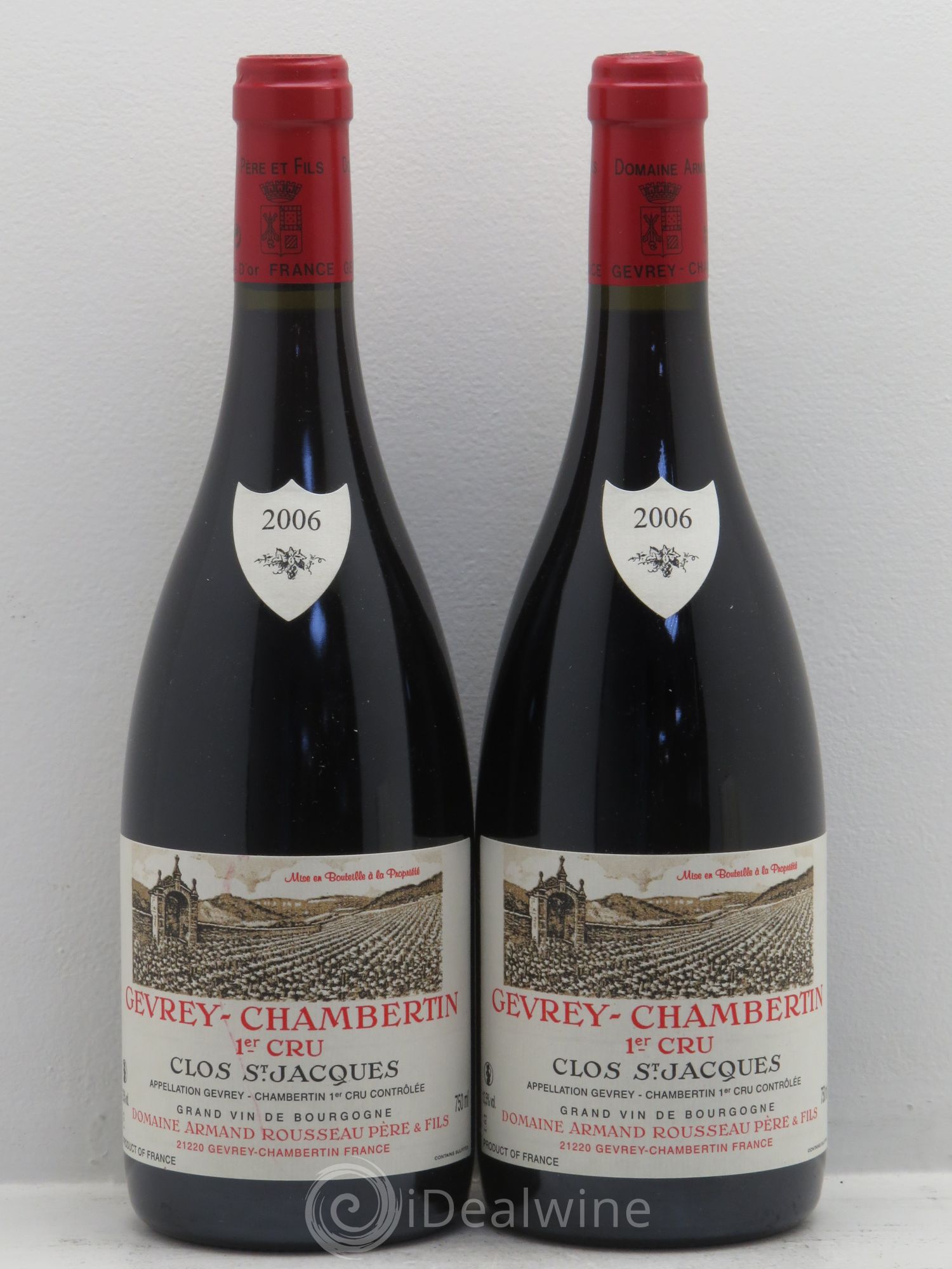 Gevrey-Chambertin 1er Cru Clos Saint-Jacques Armand Rousseau (Domaine) 2006 - Lot de 2 bouteilles - 0