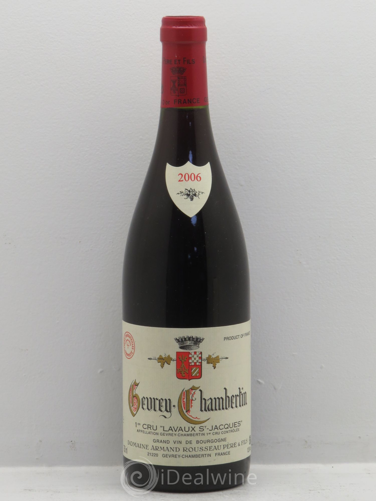 Gevrey-Chambertin 1er Cru Lavaux Saint Jacques Armand Rousseau (Domaine) 2006 - Lot de 1 bouteille - 0