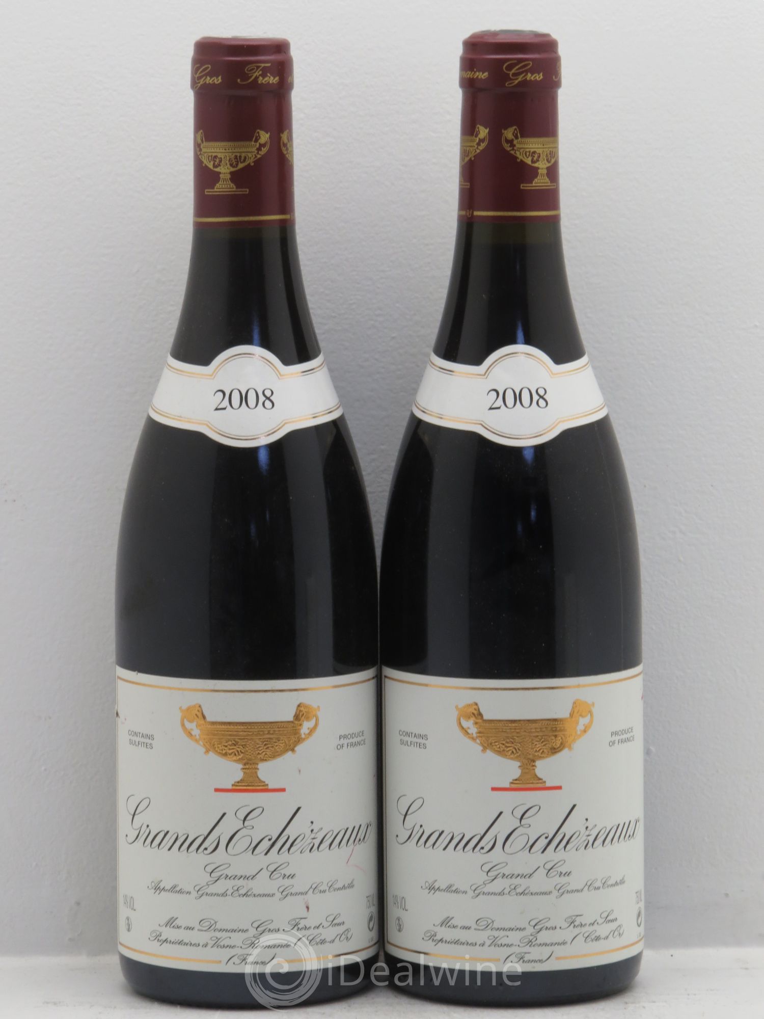 Grands-Echezeaux Grand Cru Gros Frère & Soeur 2008 - Lot de 2 bouteilles - 0