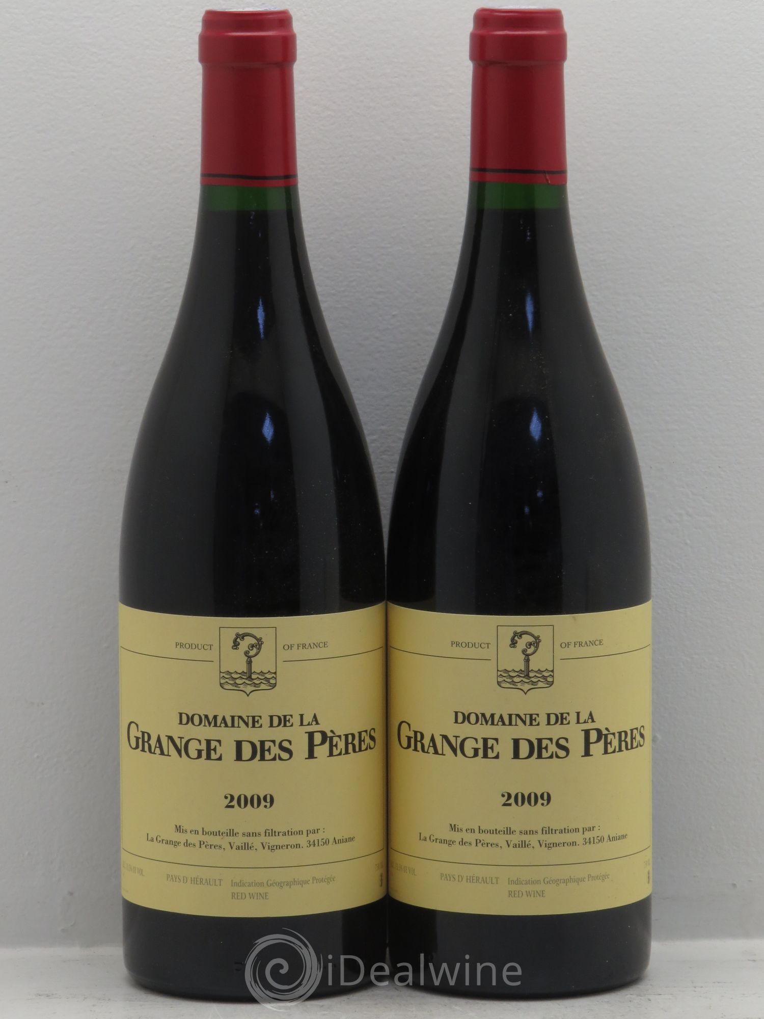 Pays d'Hérault Grange des Pères Laurent Vaillé 2009 - Lot de 2 bouteilles - 0