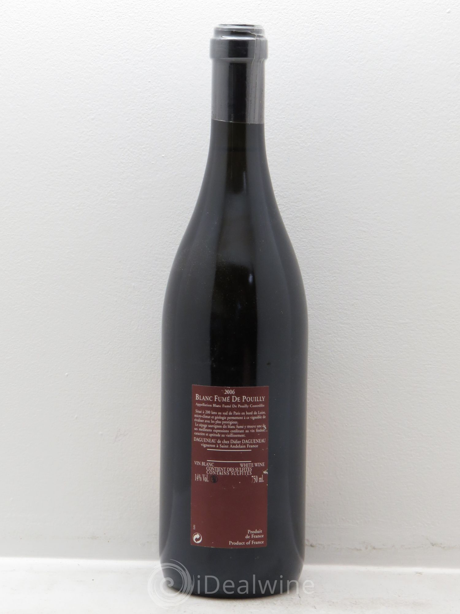 Vin de France (anciennement Pouilly-Fumé) Pur Sang Dagueneau (Domaine Didier - Louis-Benjamin) 2006 - Lot de 1 bouteille - 1