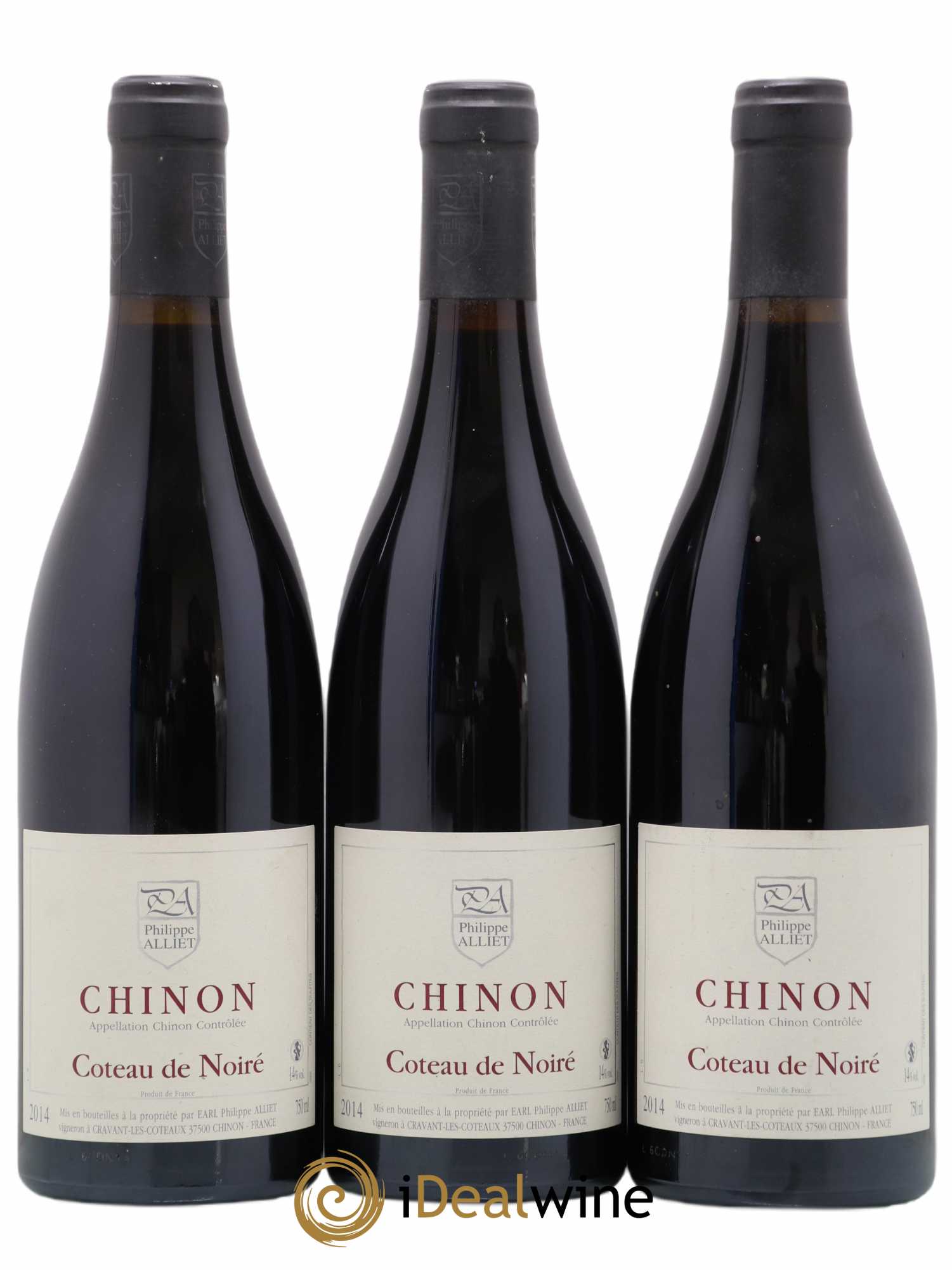 Chinon Coteau de Noiré Philippe Alliet 2014 - Lot de 3 bouteilles - 0