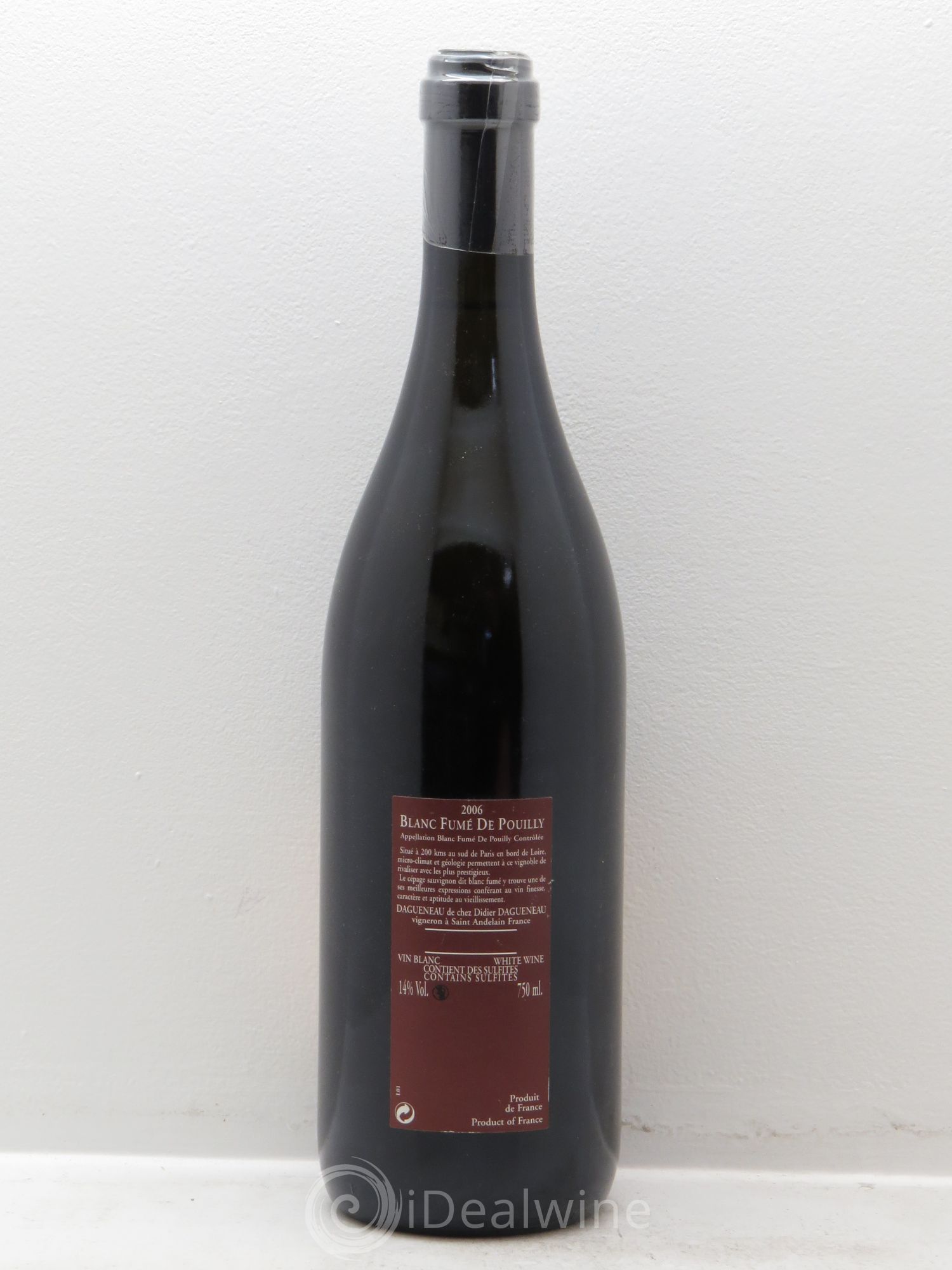 Vin de France (anciennement Pouilly-Fumé) Pur Sang Dagueneau (Domaine Didier - Louis-Benjamin) 2006 - Lot de 1 bouteille - 1
