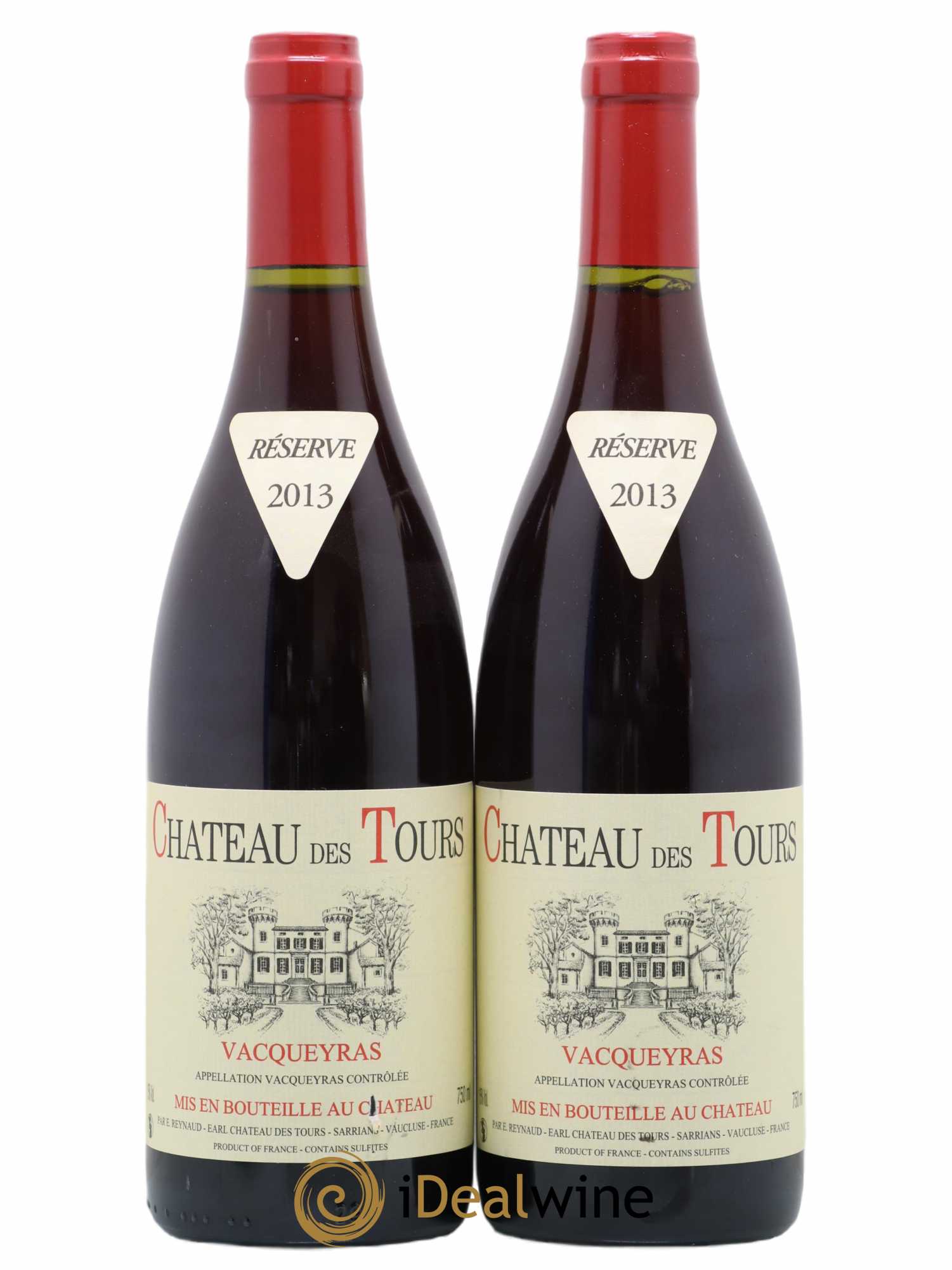 Vacqueyras Château des Tours Emmanuel Reynaud 2013 - Lot de 2 bouteilles - 0