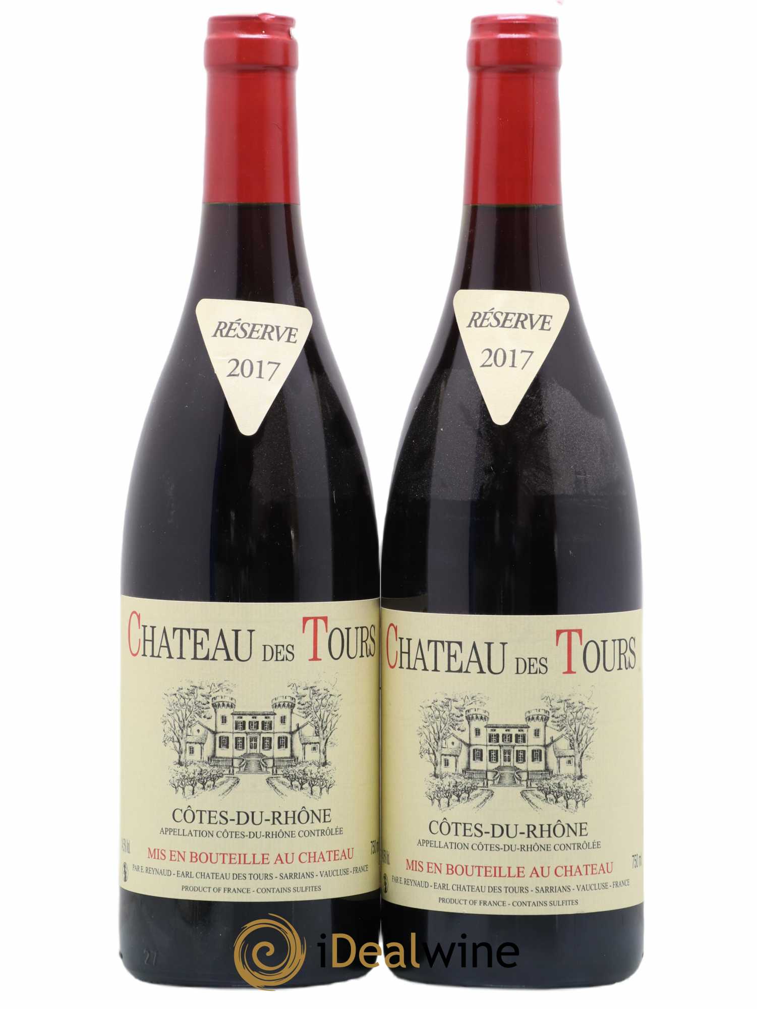 Côtes-du-Rhône Château des Tours Emmanuel Reynaud 2017 - Lot de 2 bouteilles - 0