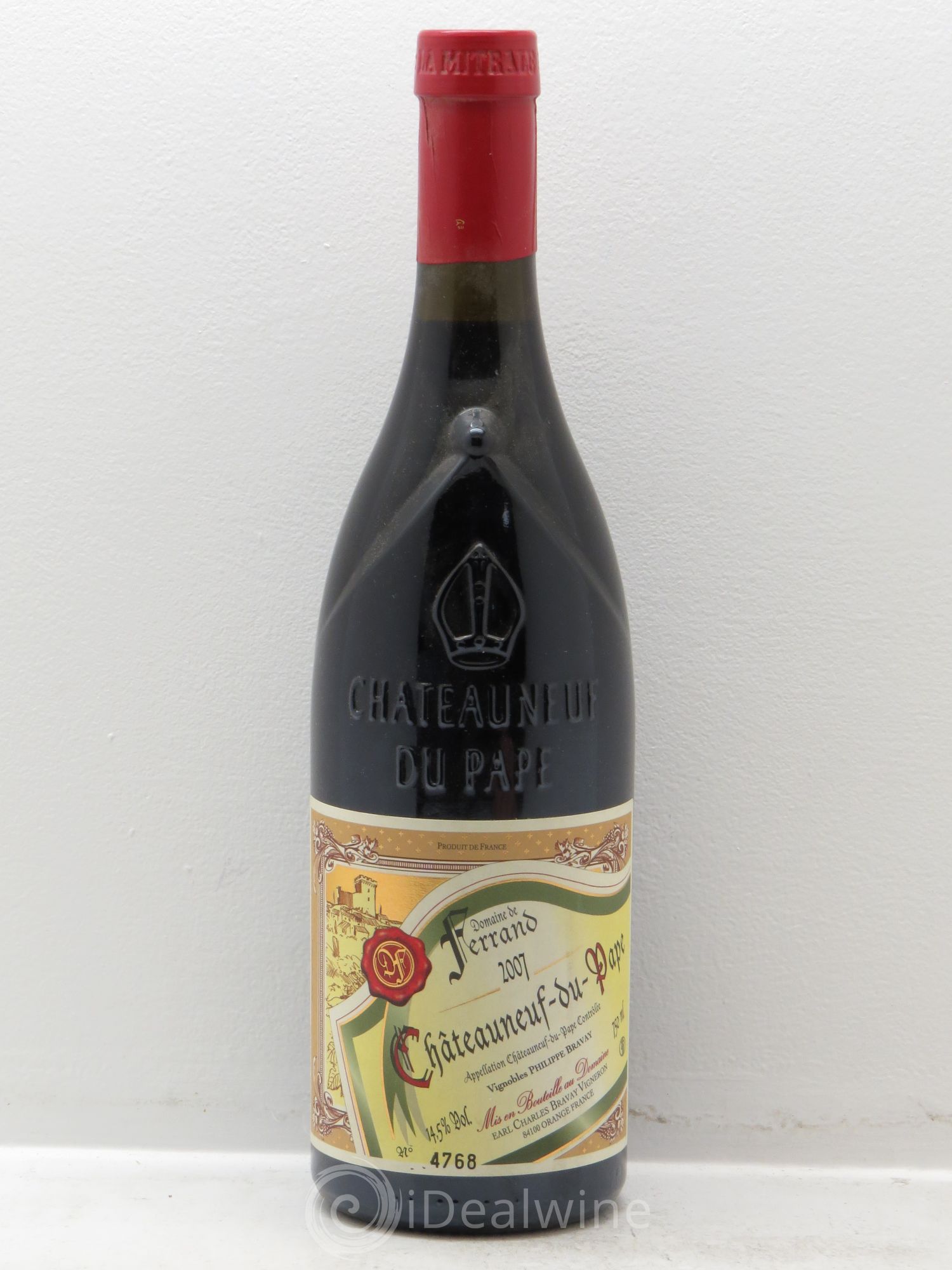 Châteauneuf-du-Pape Domaine de Ferrand (RP98 ) 2007 - Posten von 1 Flasche - 0