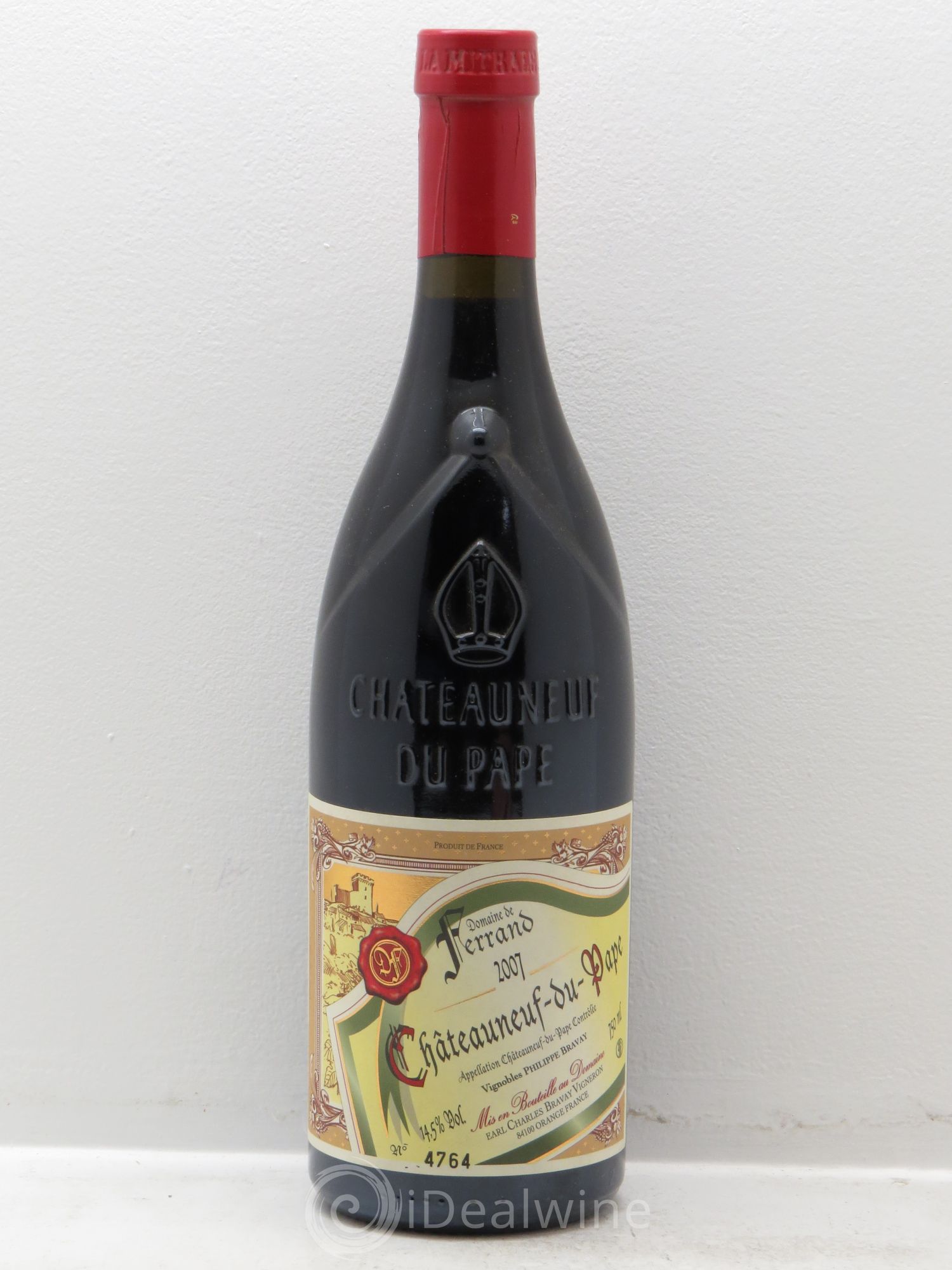Châteauneuf-du-Pape Domaine de Ferrand (RP98 ) 2007 - Posten von 1 Flasche - 0