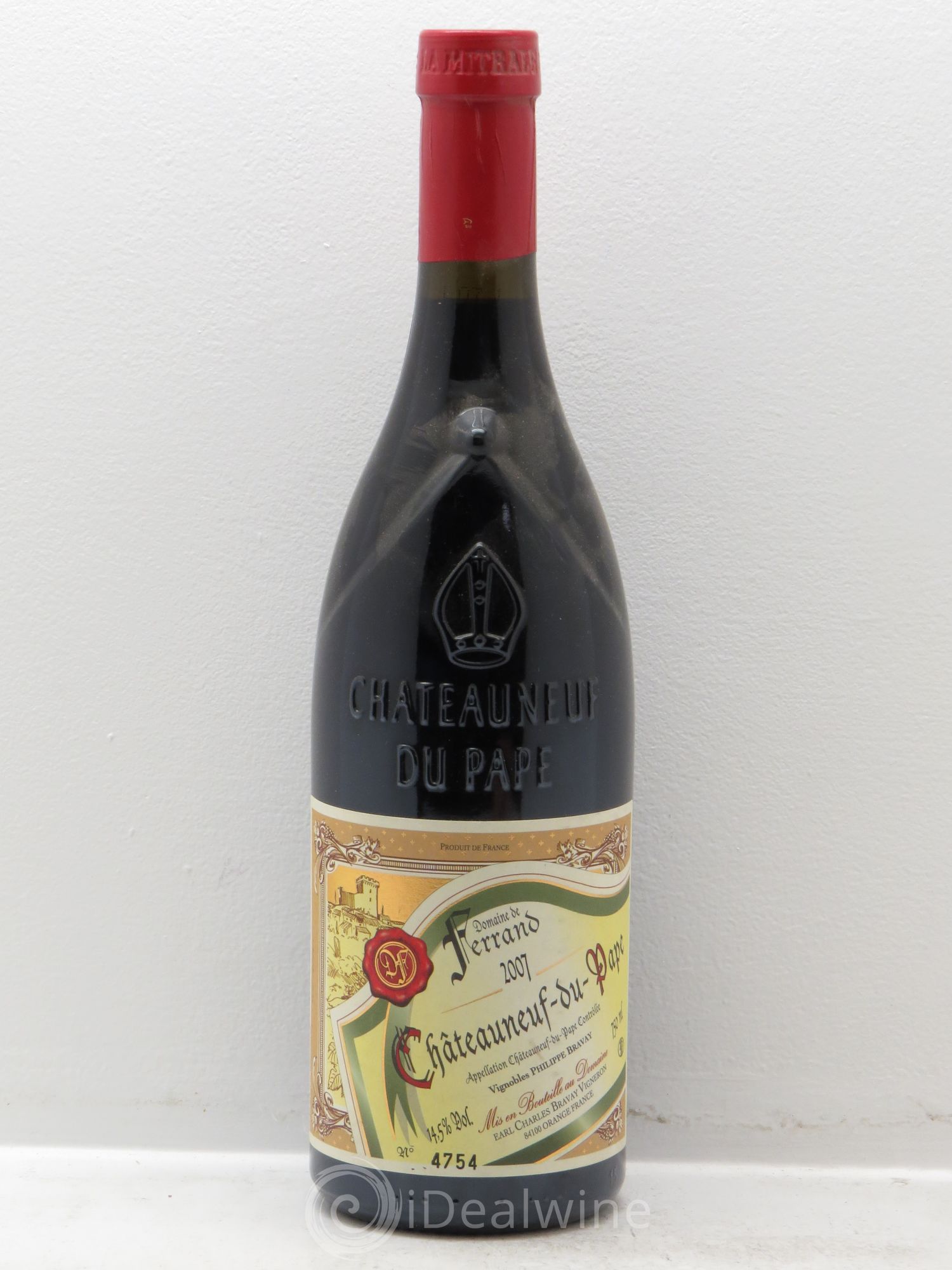Châteauneuf-du-Pape Domaine de Ferrand (RP98 ) 2007 - Posten von 1 Flasche - 0