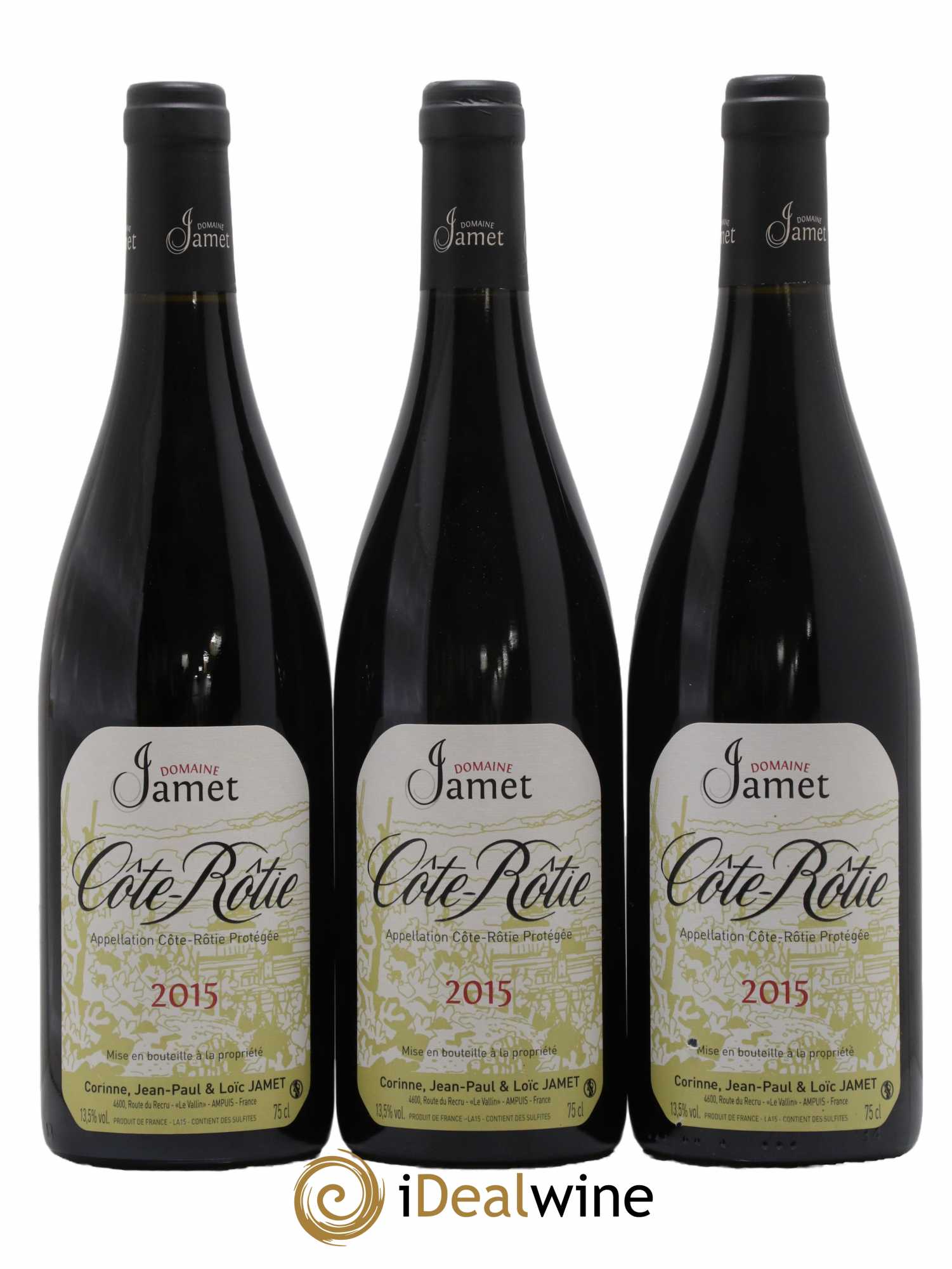 Côte-Rôtie Jamet (Domaine) 2015 - Lot de 3 bouteilles - 0