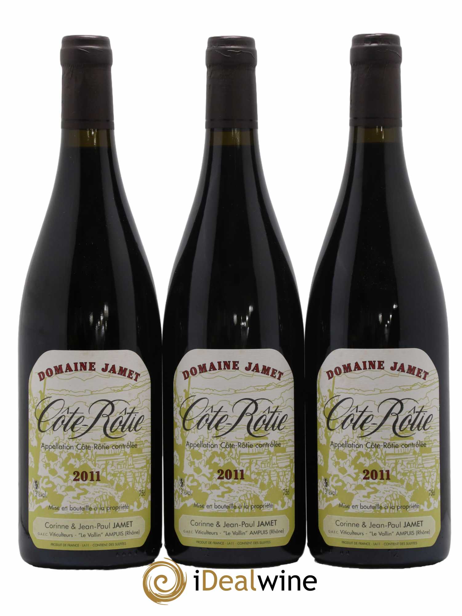 Côte-Rôtie Jamet (Domaine) 2011 - Lot de 3 bouteilles - 0