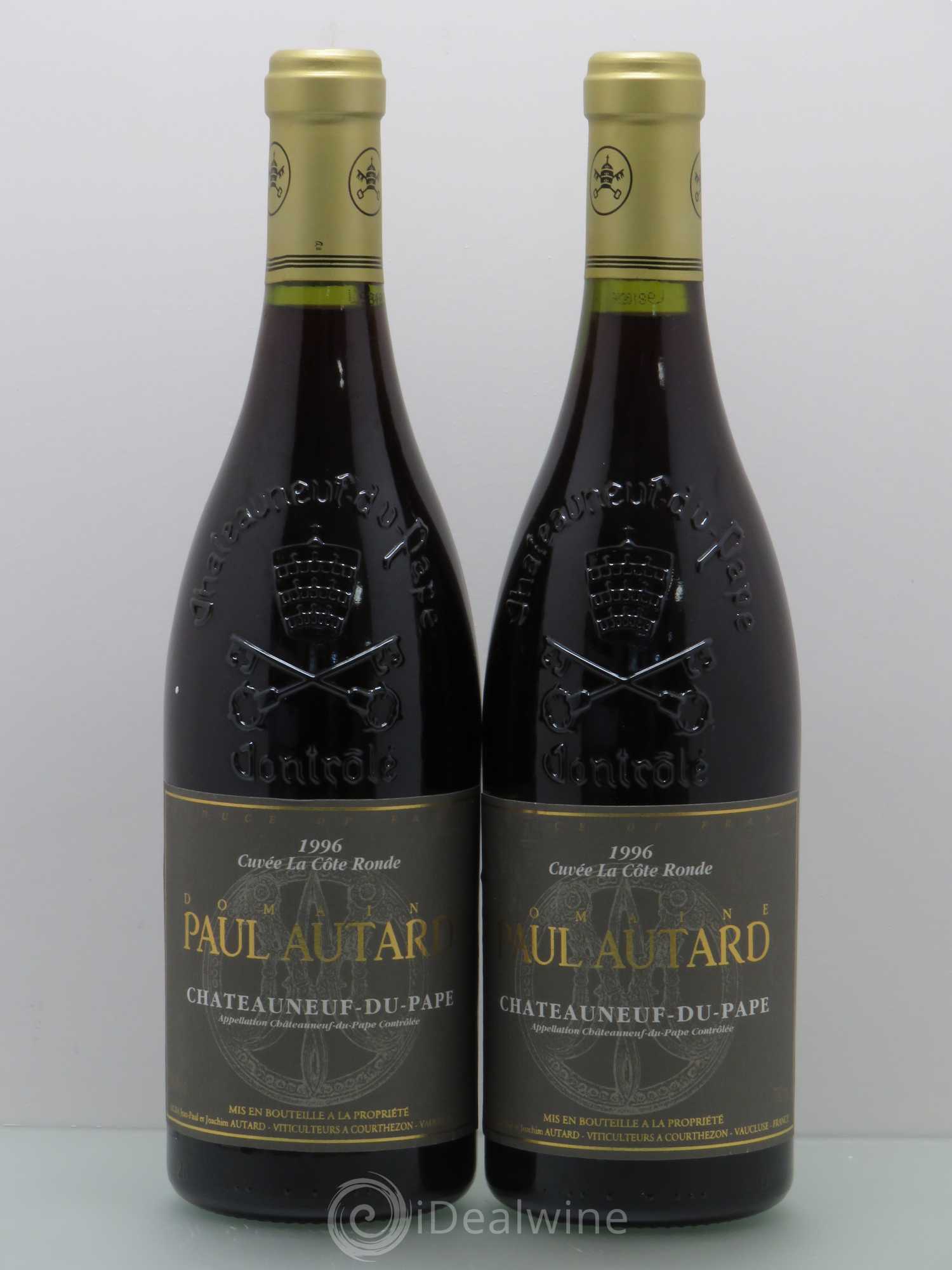 Châteauneuf-du-Pape Domaine Paul Autard La Côte Ronde Jean-Paul Autard 1996 - Lot de 2 bouteilles - 0