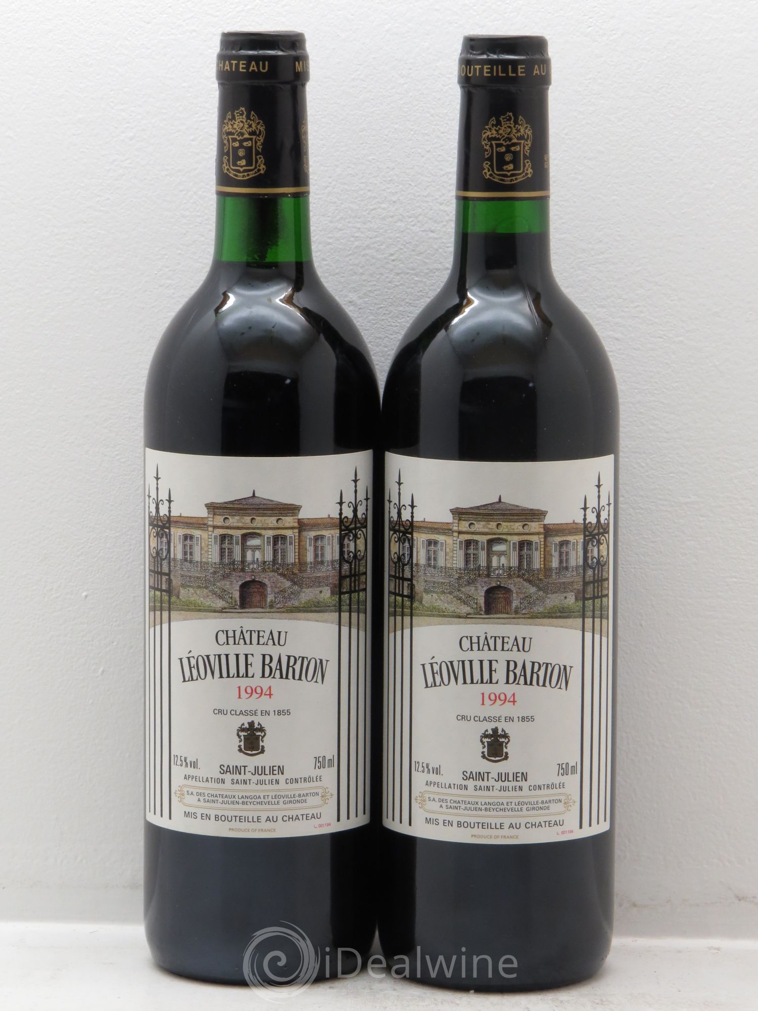 Château Léoville Barton 2ème Grand Cru Classé 1994 - Lot de 2 bouteilles - 0