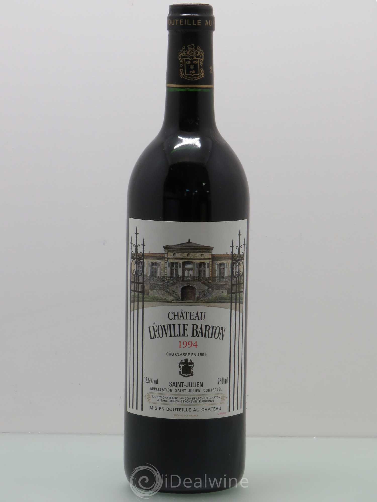 Château Léoville Barton 2ème Grand Cru Classé 1994 - Lot de 1 bouteille - 0